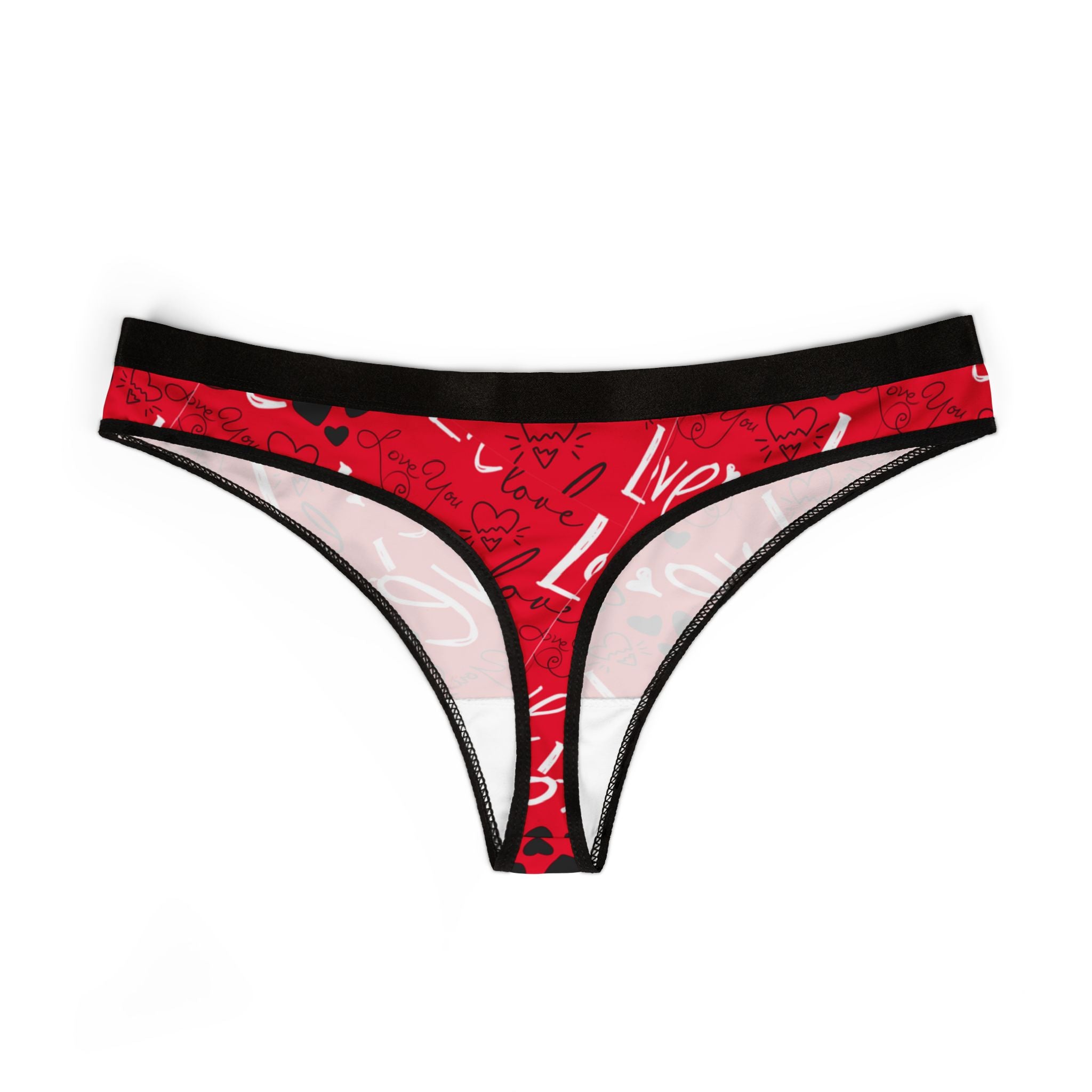 Women's thongs about valentines