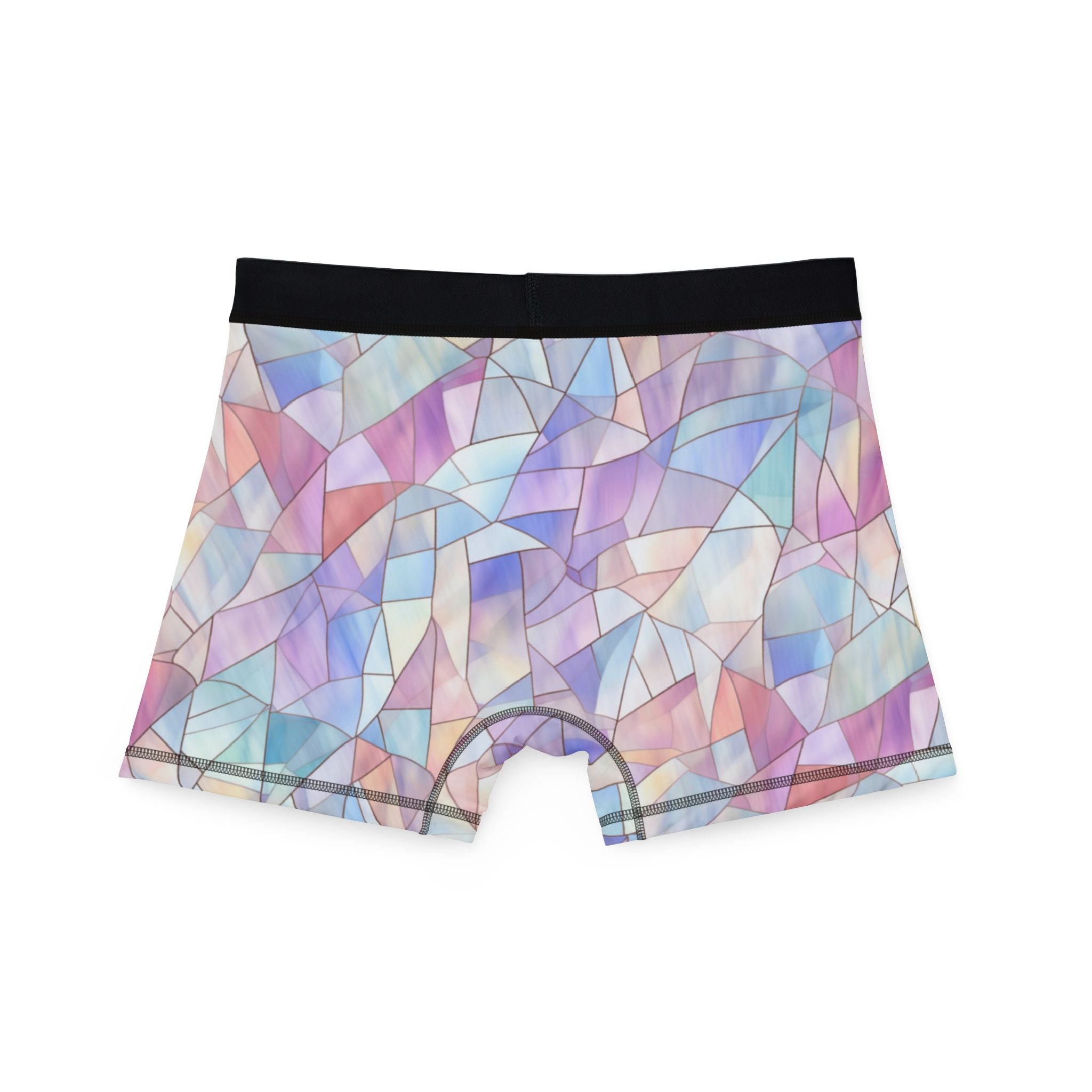 Men's boxers pastel stained glass