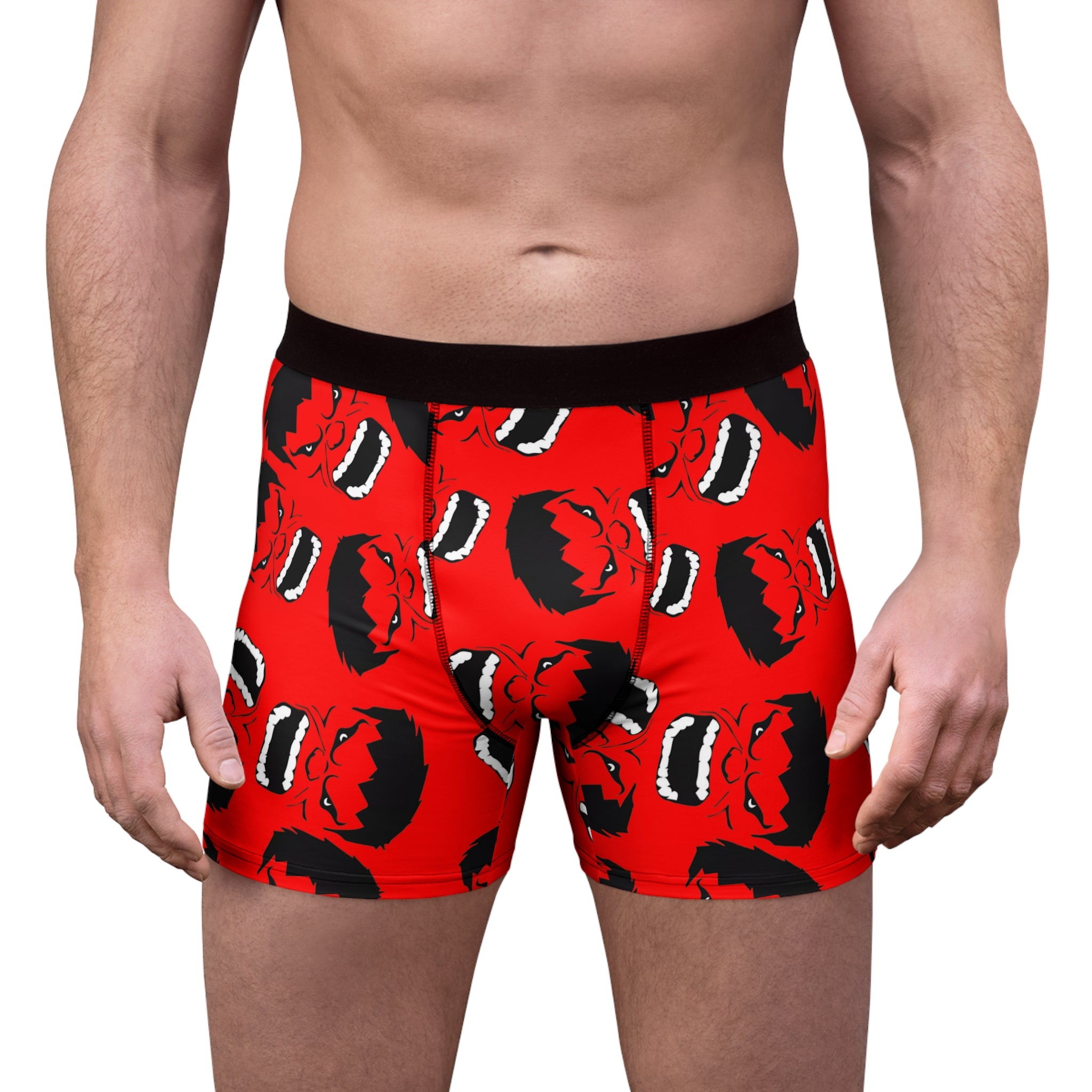 Men's boxer briefs hulk face red