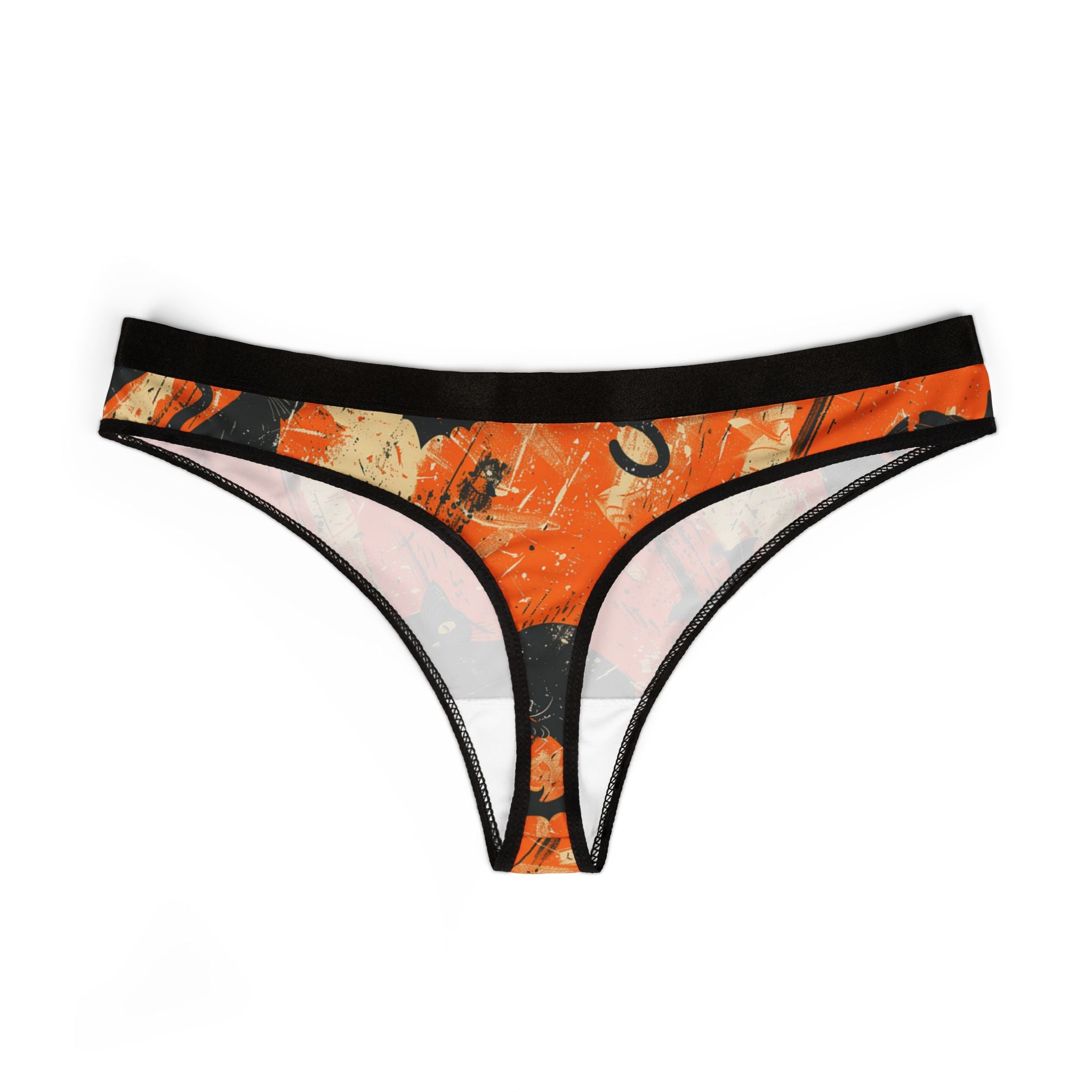 Women's thongs spooky halloween
