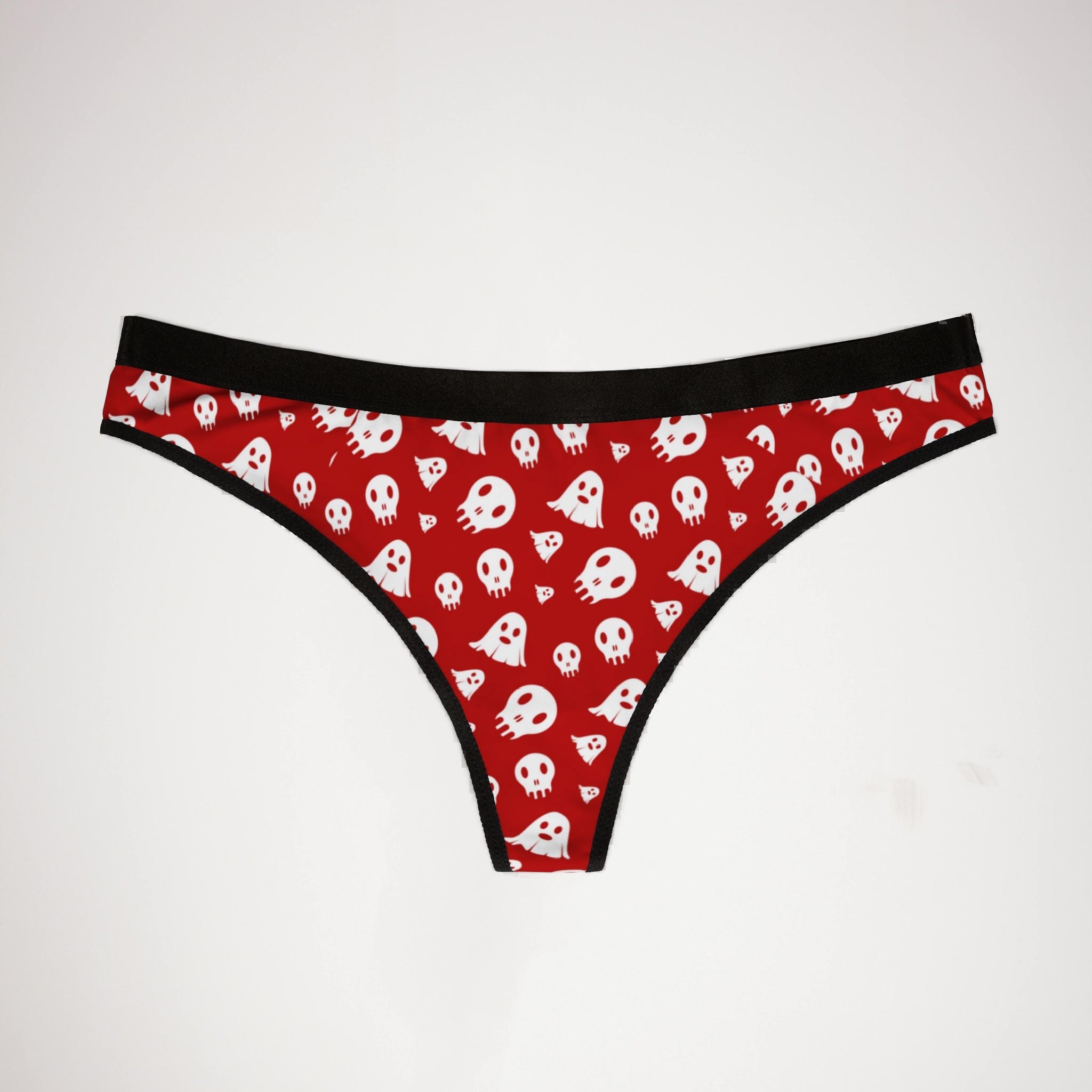 Women's thongs red halloween