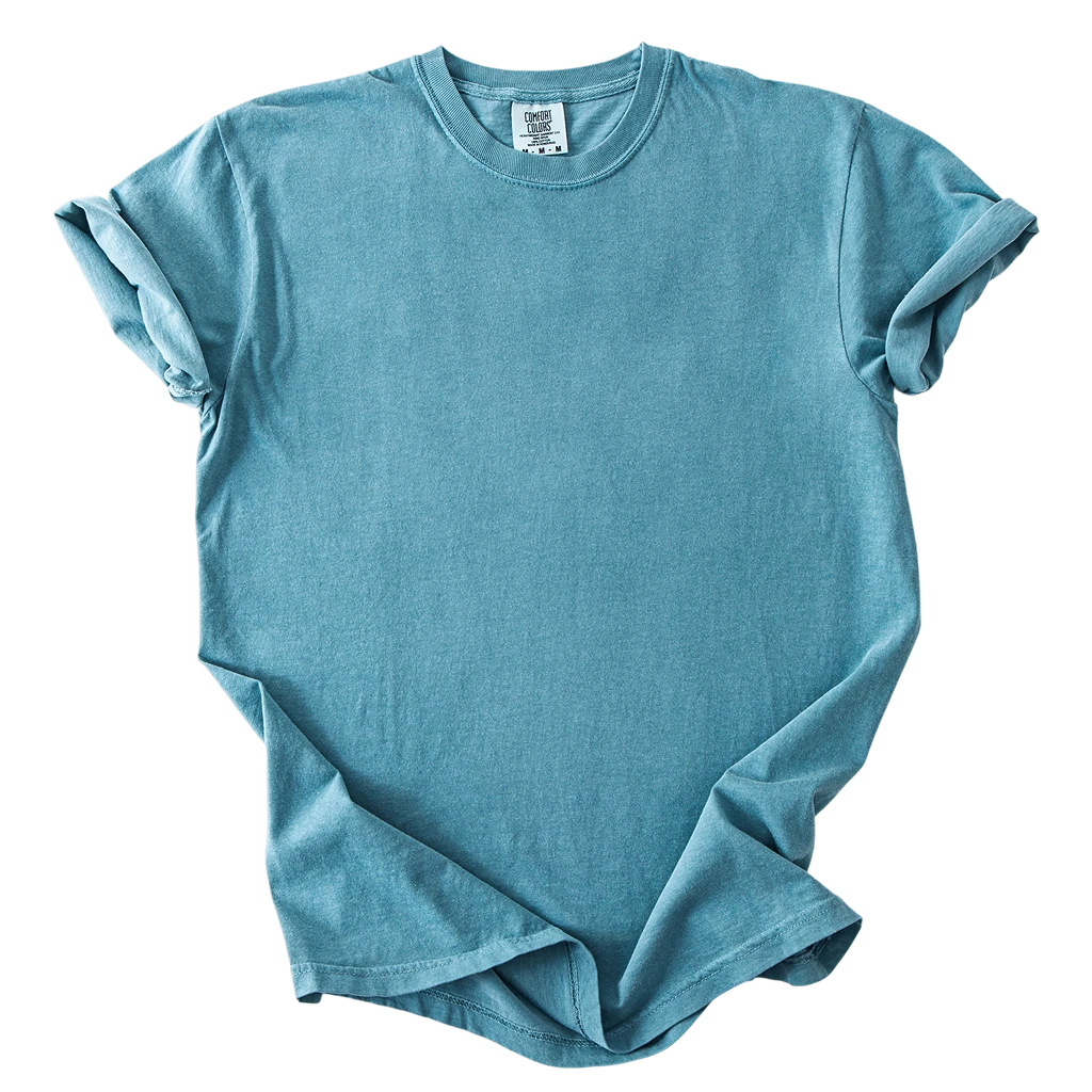 College Arch Text - Ice Blue