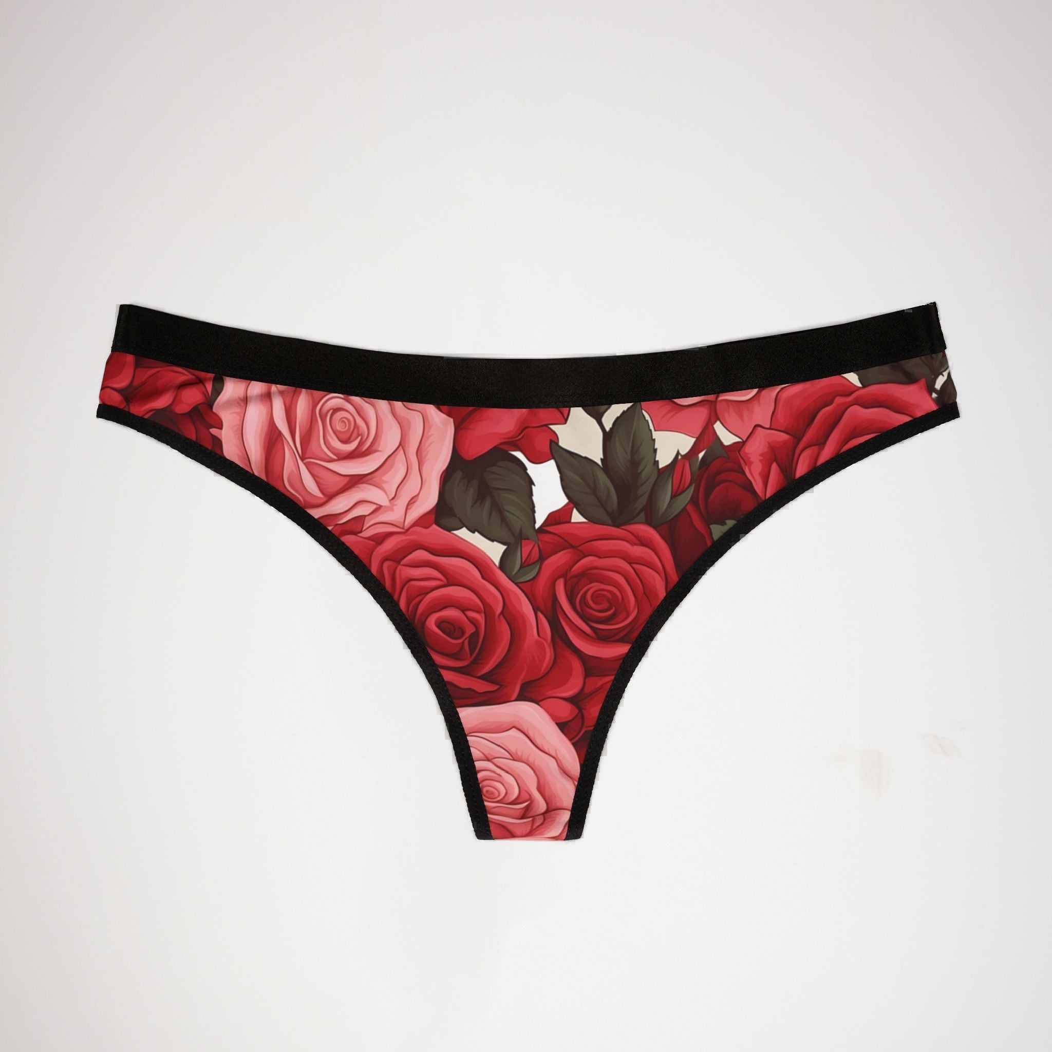 Women's thongs pink valentine