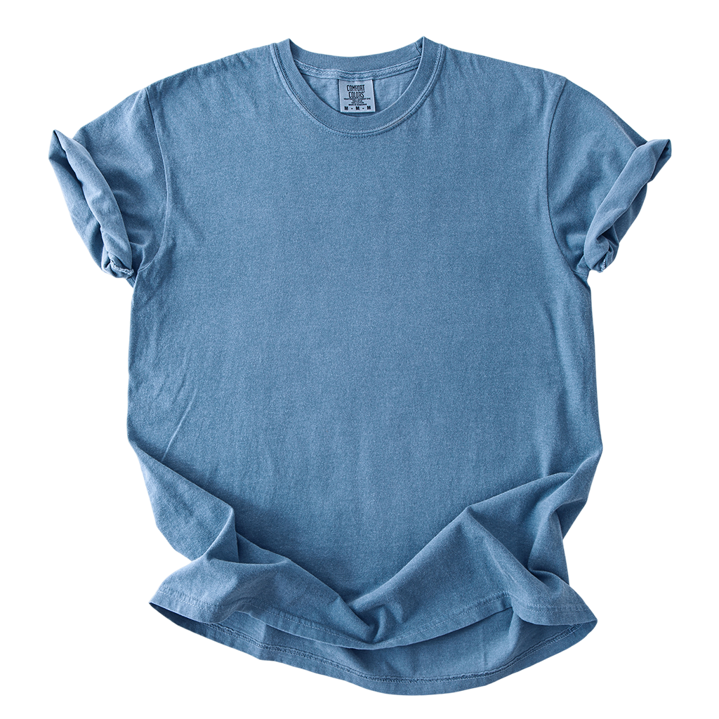 College Arch Text - Blue Jean