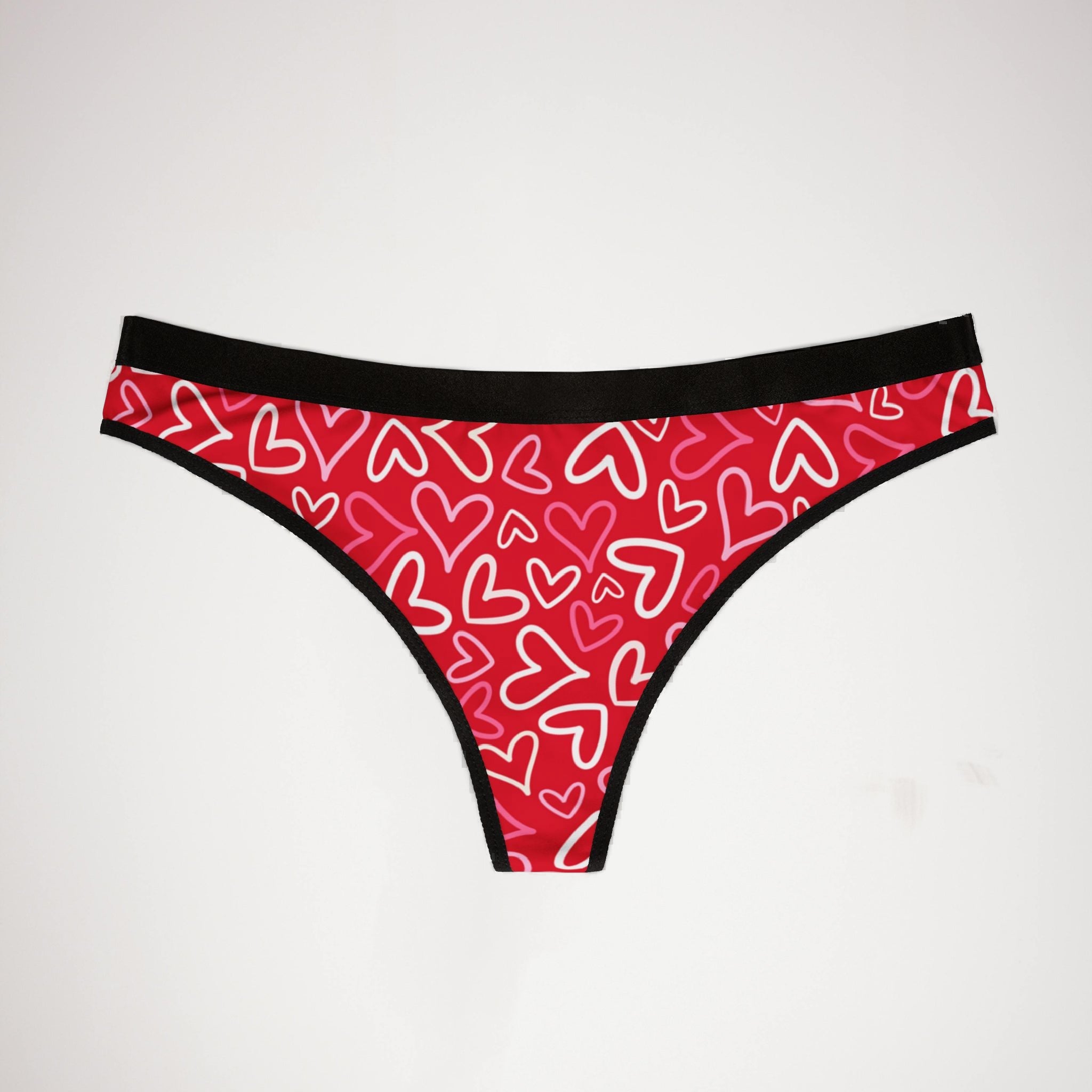 Women's thongs romantic valentine