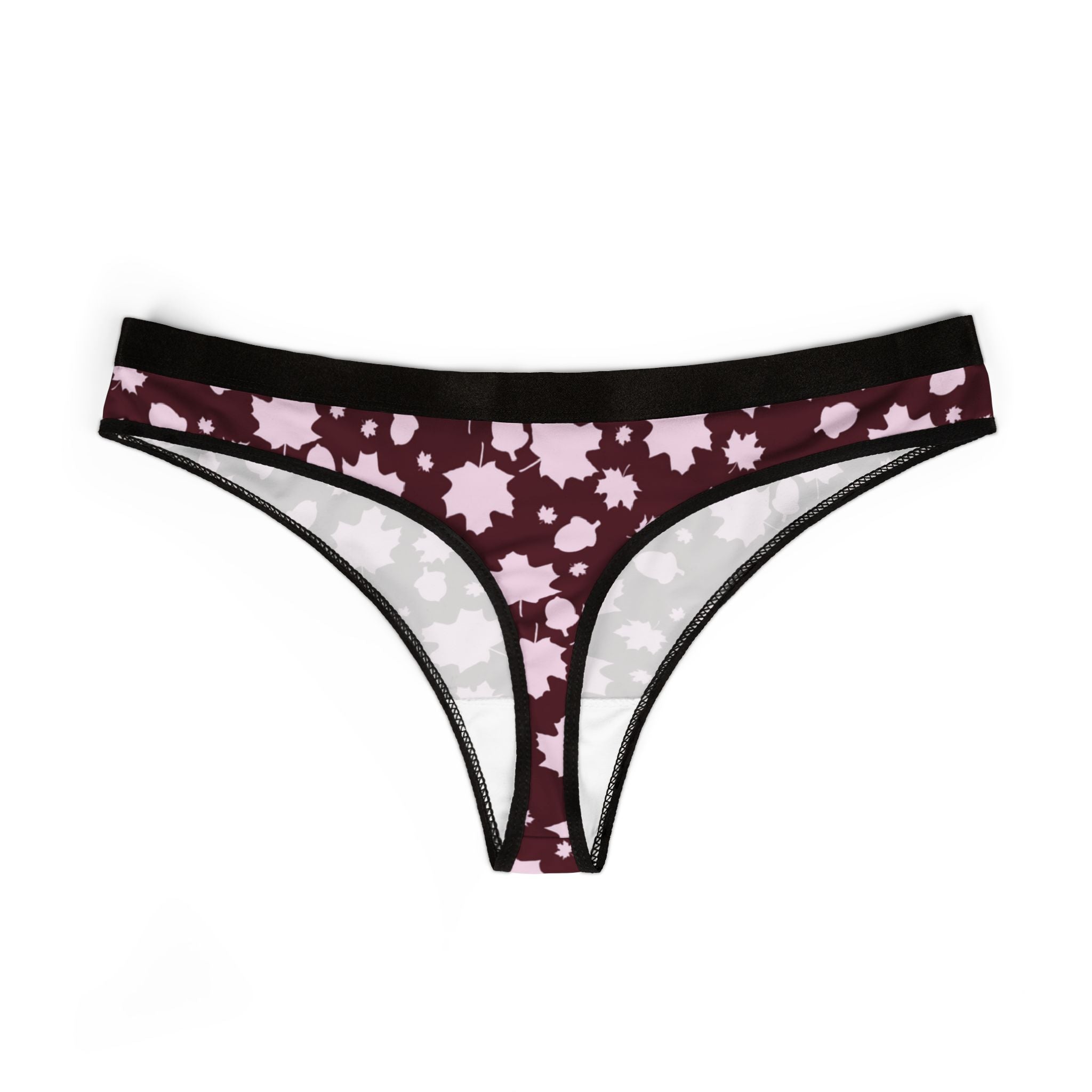 Women's thongs autumn leaves