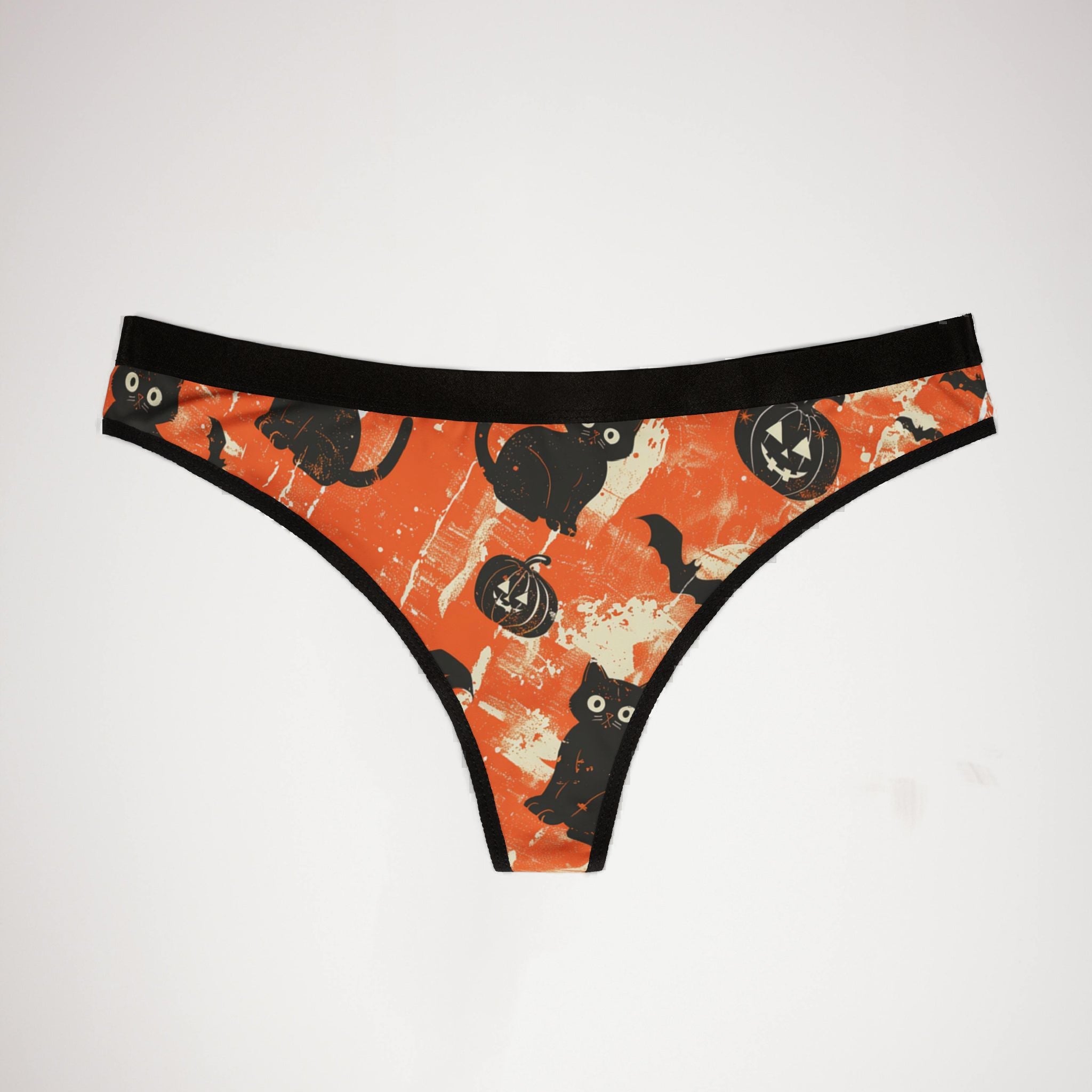 Women's thongs spooky halloween
