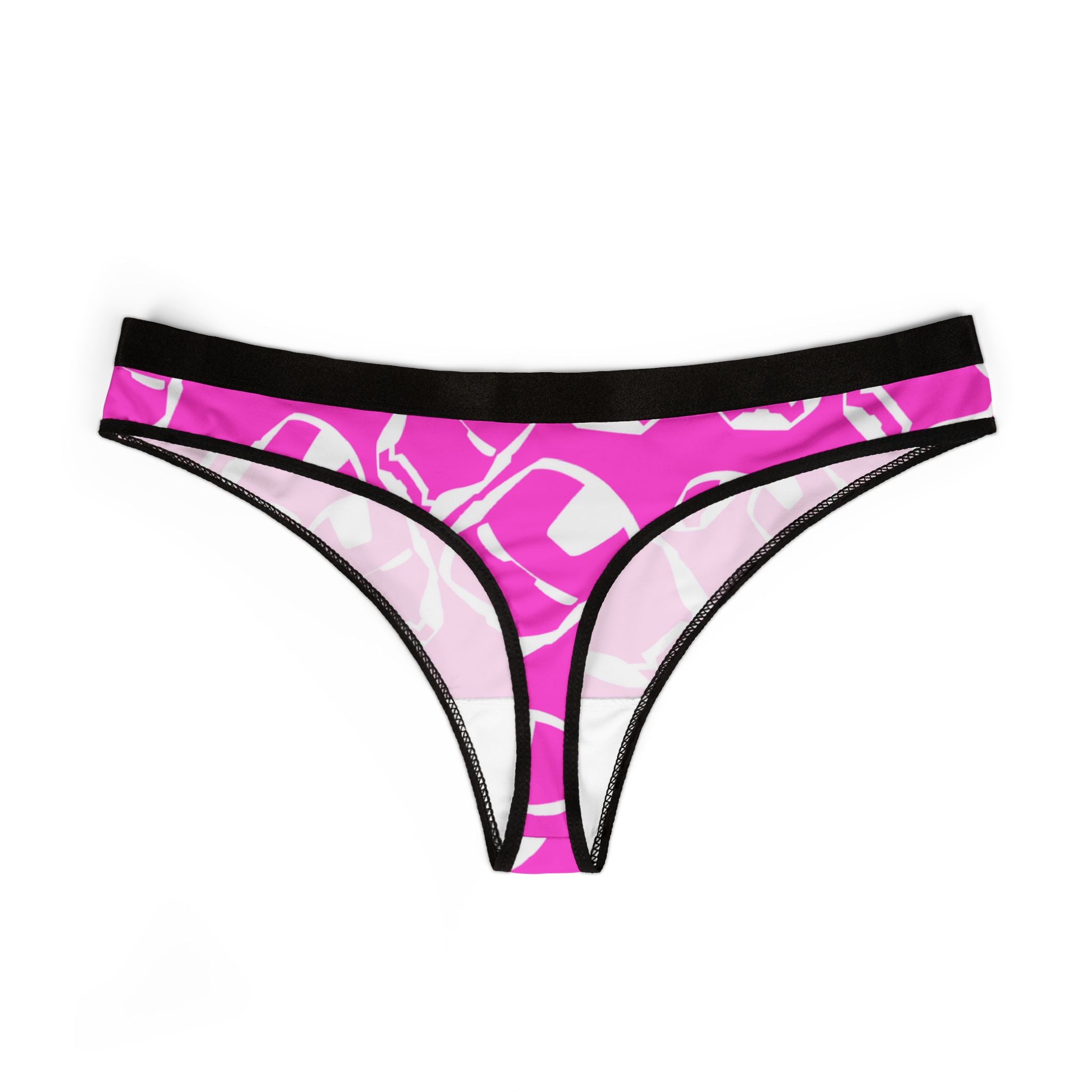 Women's thongs iron man pink