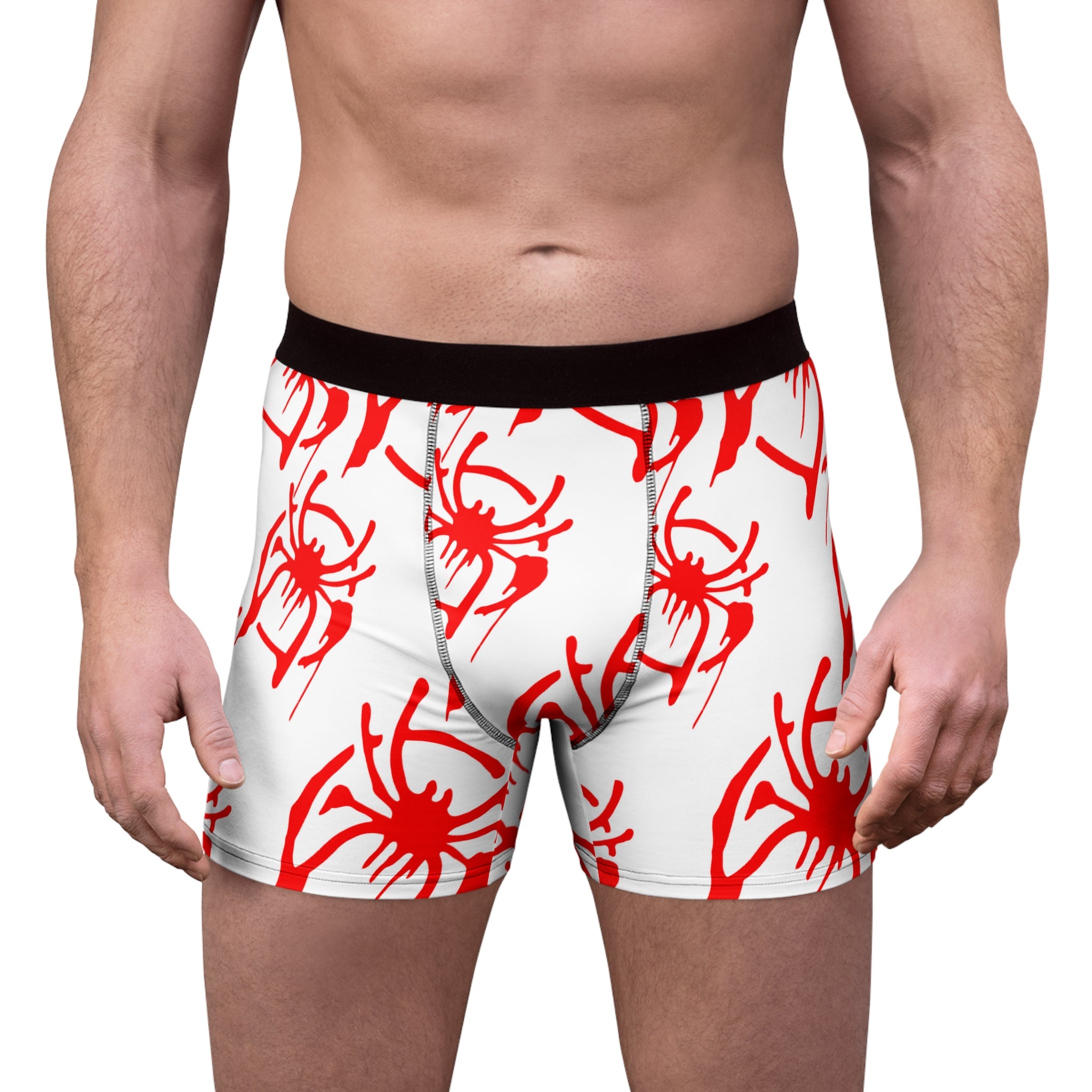 Men's boxer briefs only spider web white