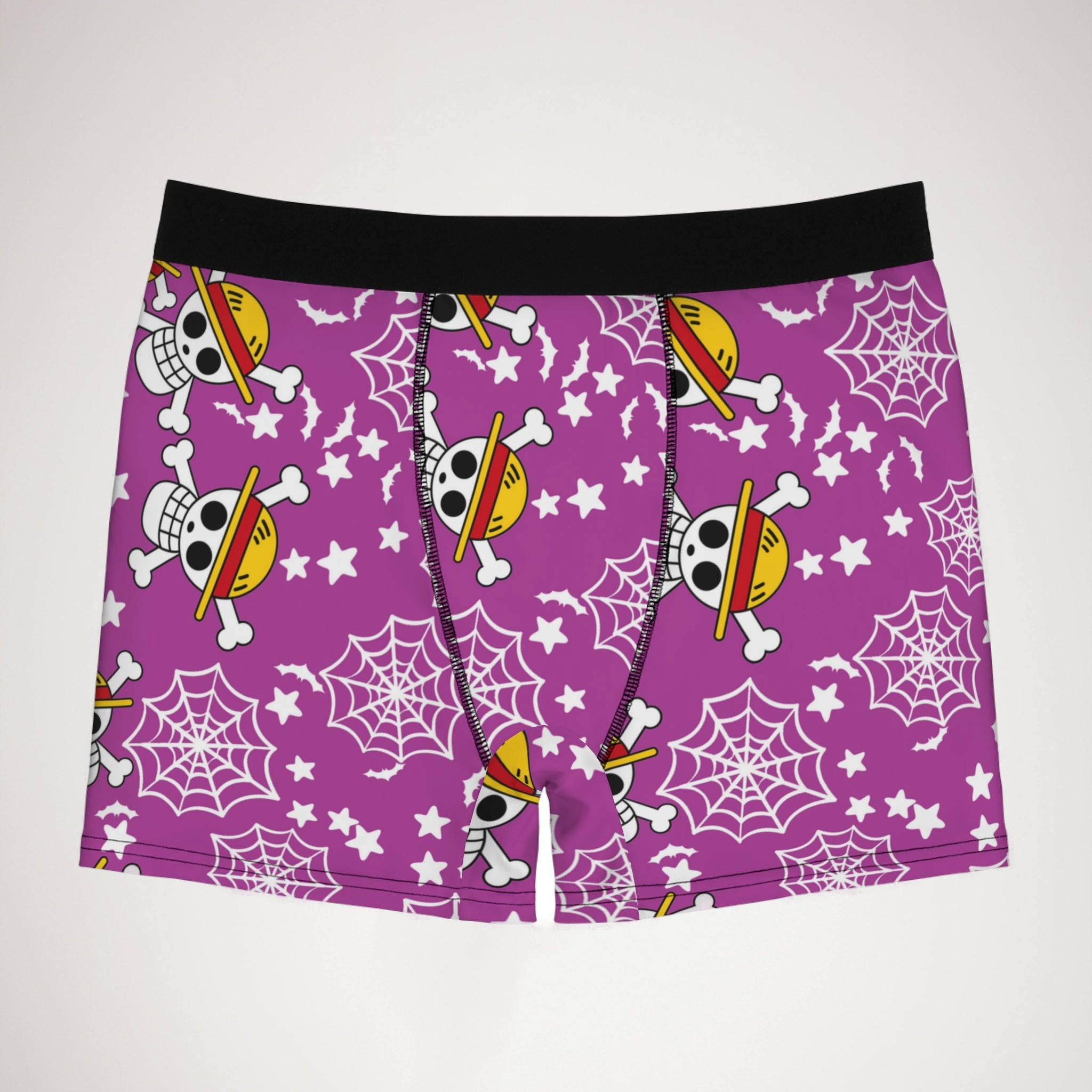 Men's boxer briefs skull anime bats pumpkin halloween purple