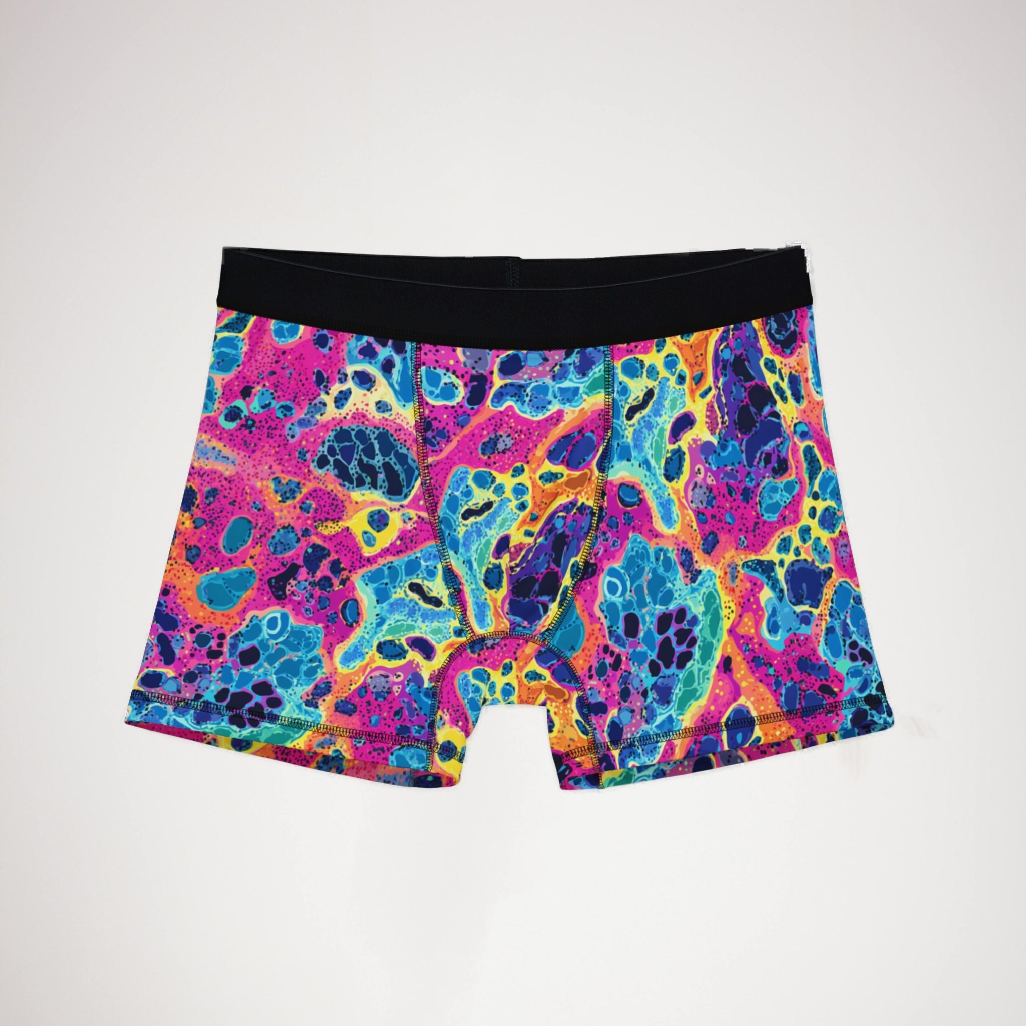 Men's boxers rainbow leopard