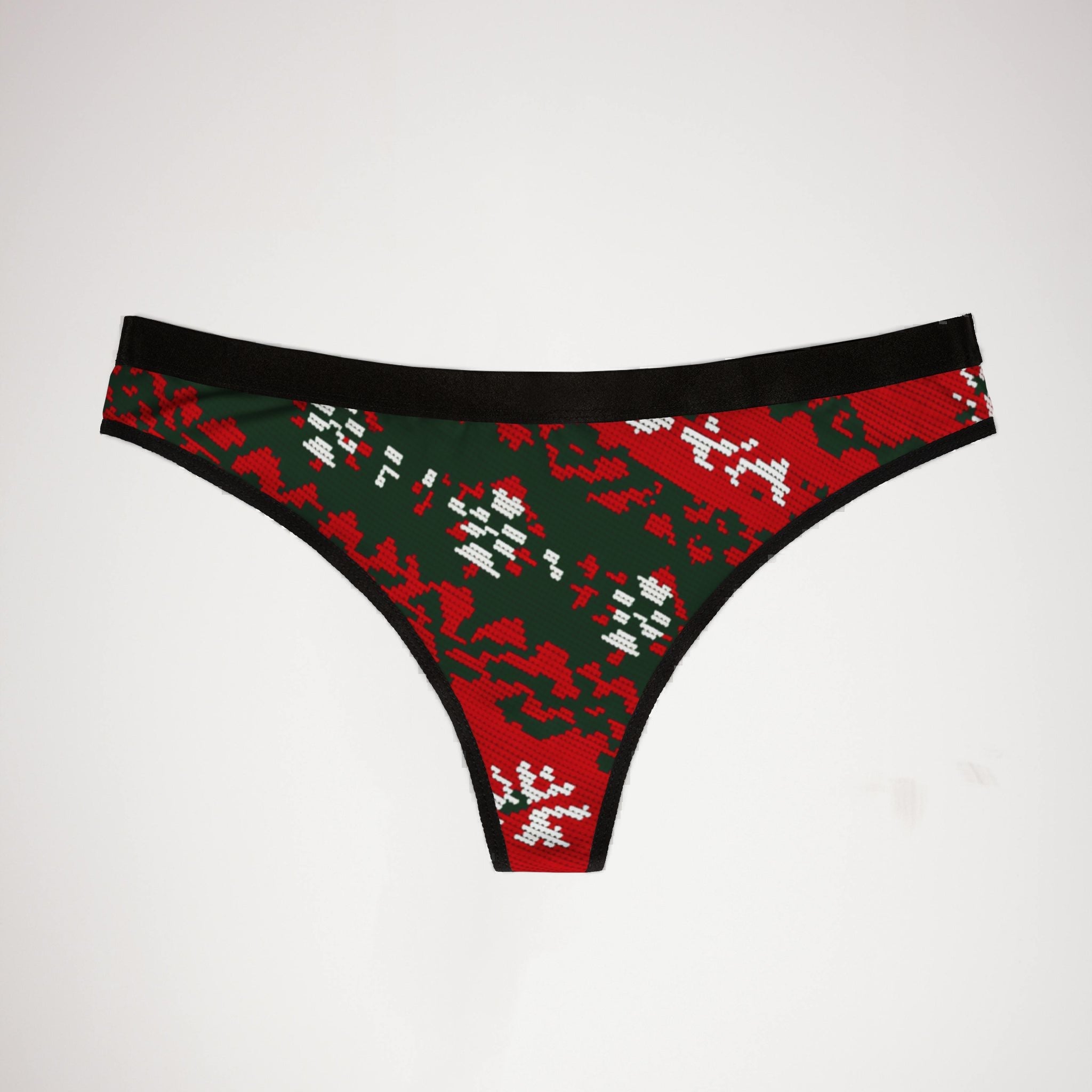 Women's thongs ugly christmas sweater