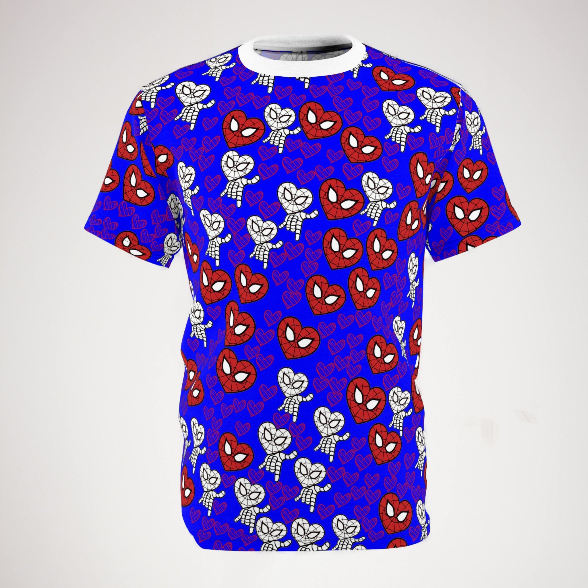 Unisex cut & sew tee spider heart blue