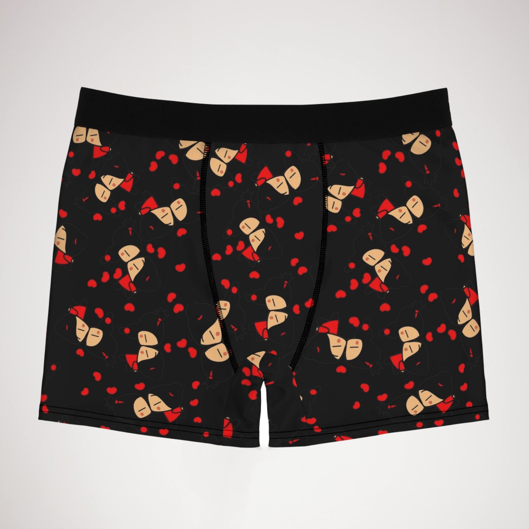 Men's boxer briefs pucca valentine kiss black