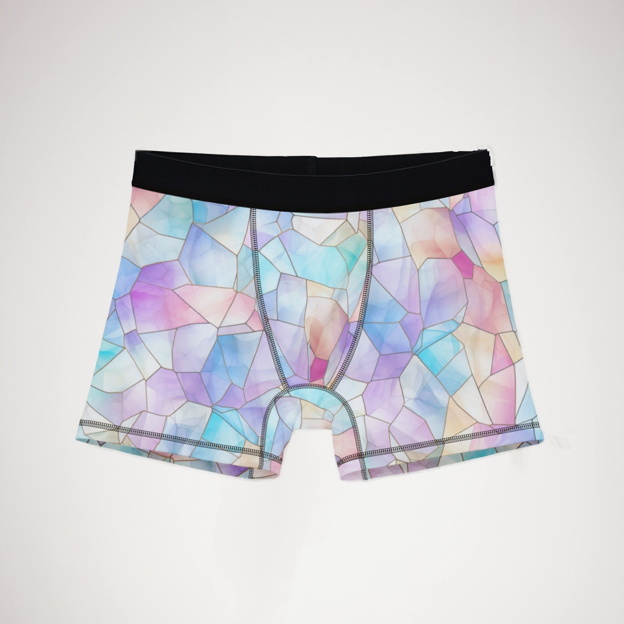 Men's boxers pastel stained glass
