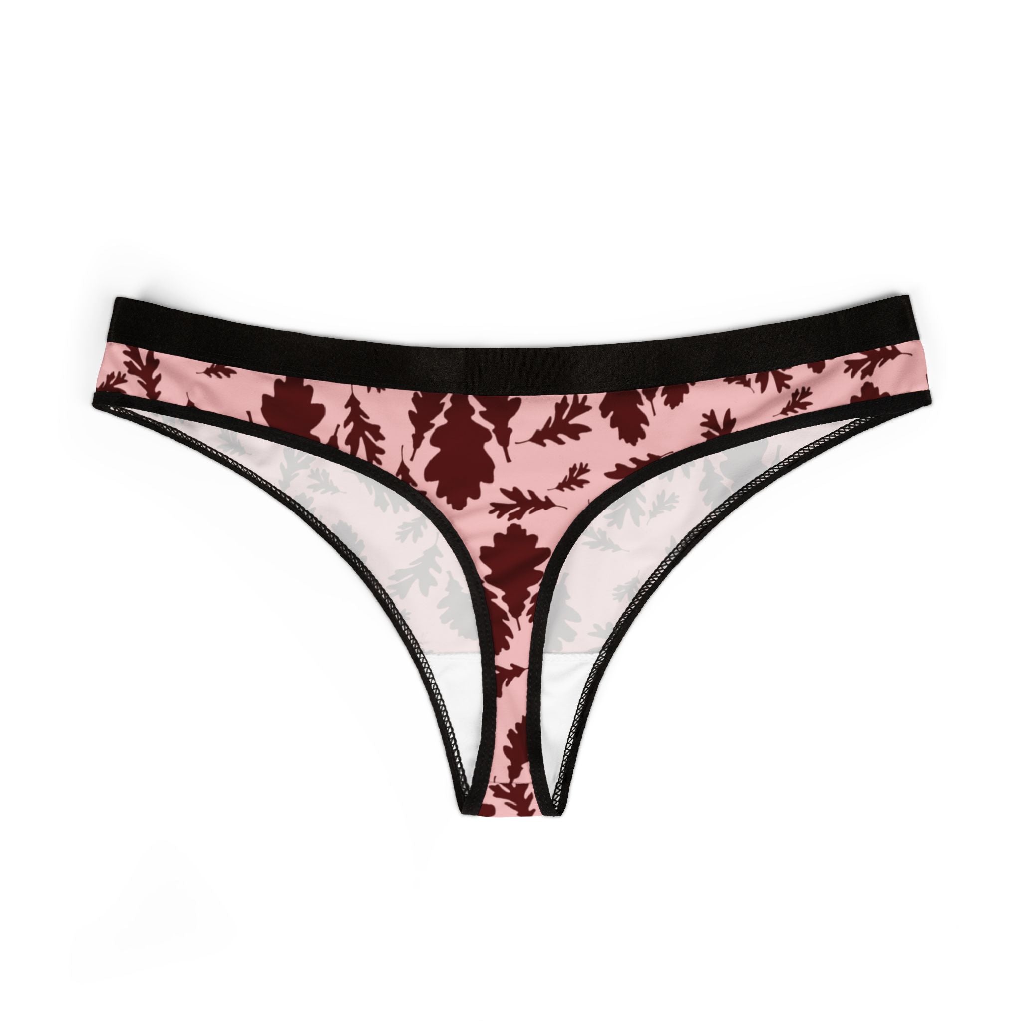Women's thongs autumn leaves