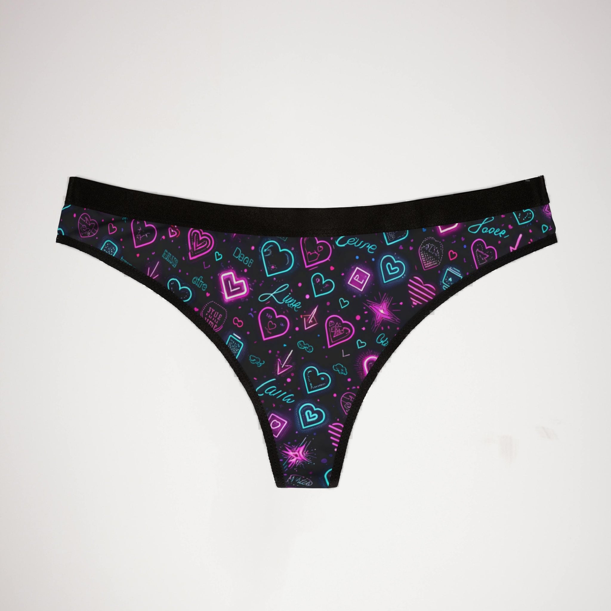 Women's thongs valentine digital