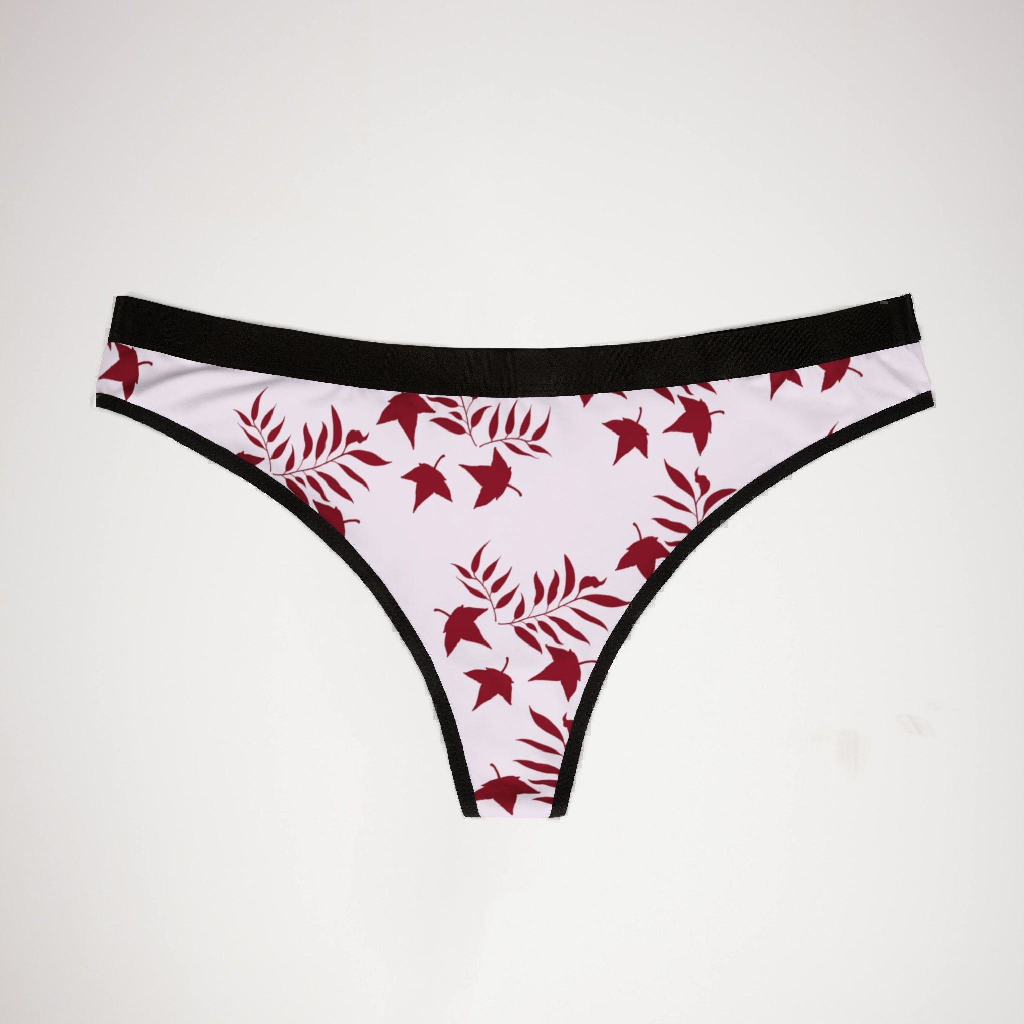 Women's thongs autumn leaves