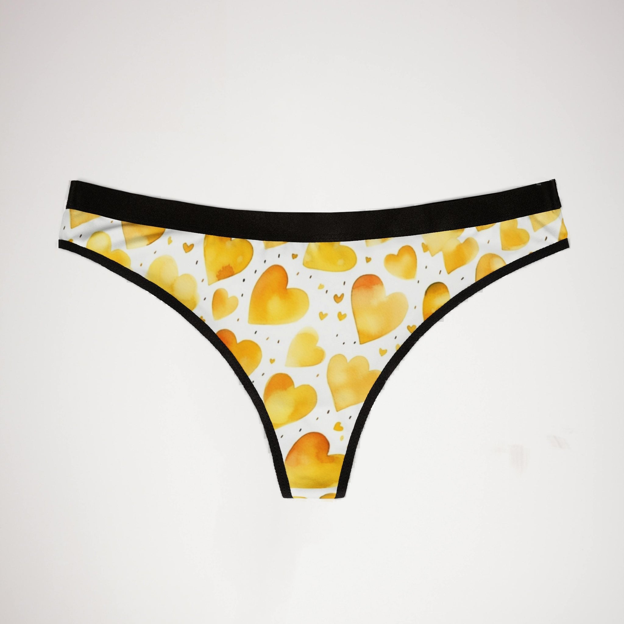 Women's thongs valentines day heart extra