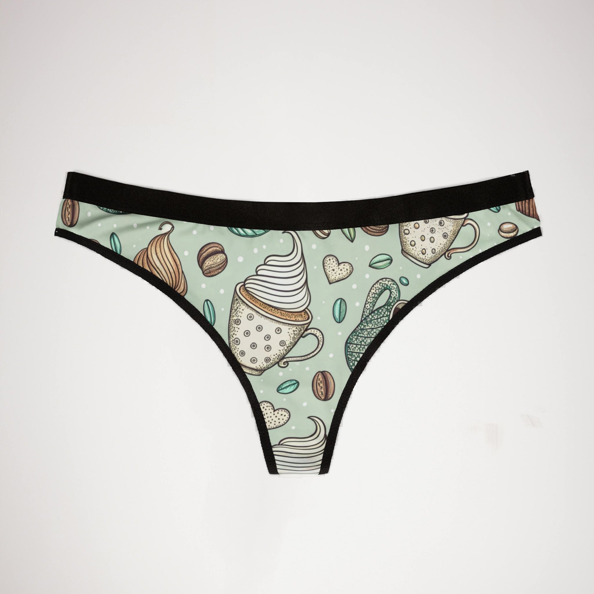 Women's thongs coffee two