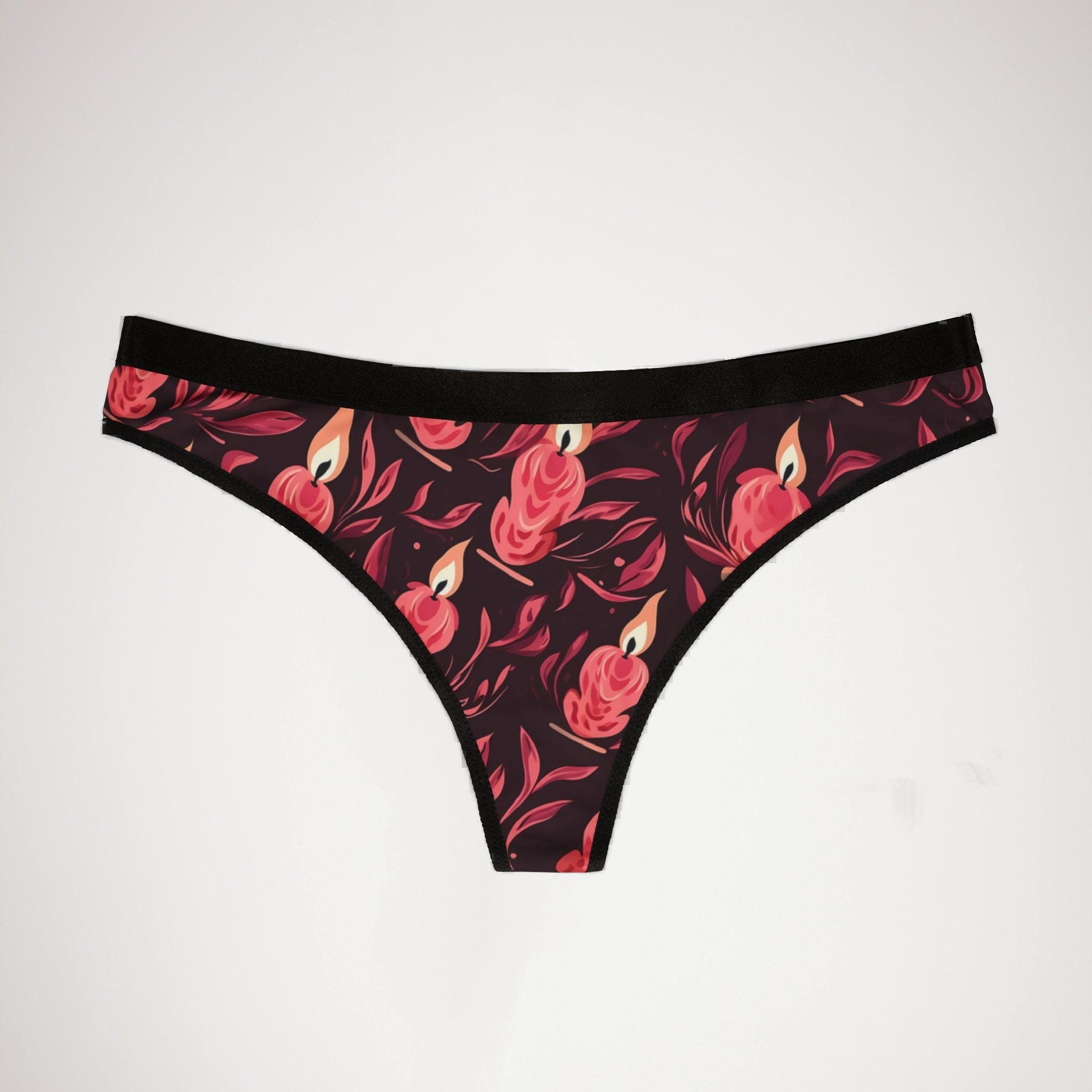 Women's thongs pink valentine