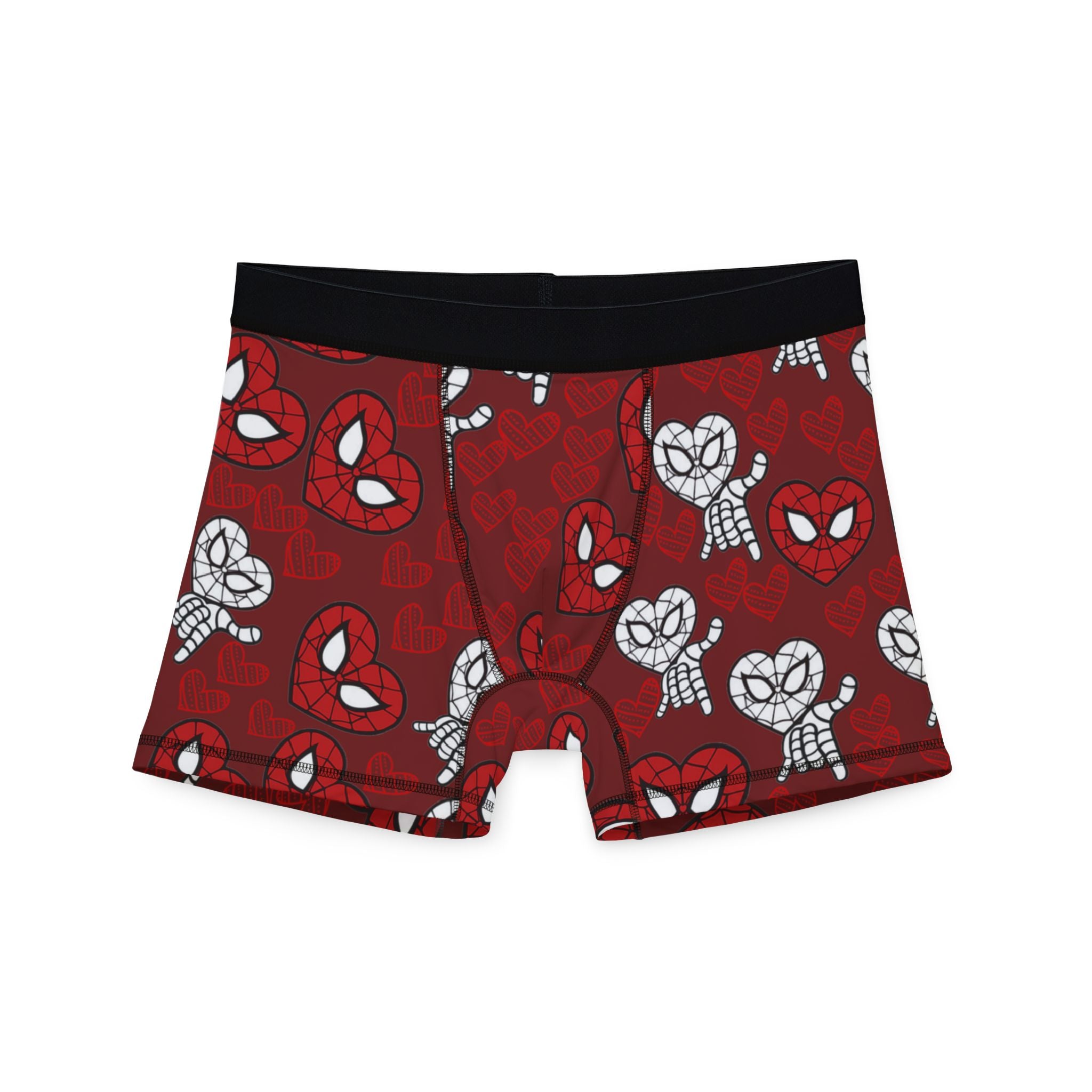 Men's boxers spider heart red