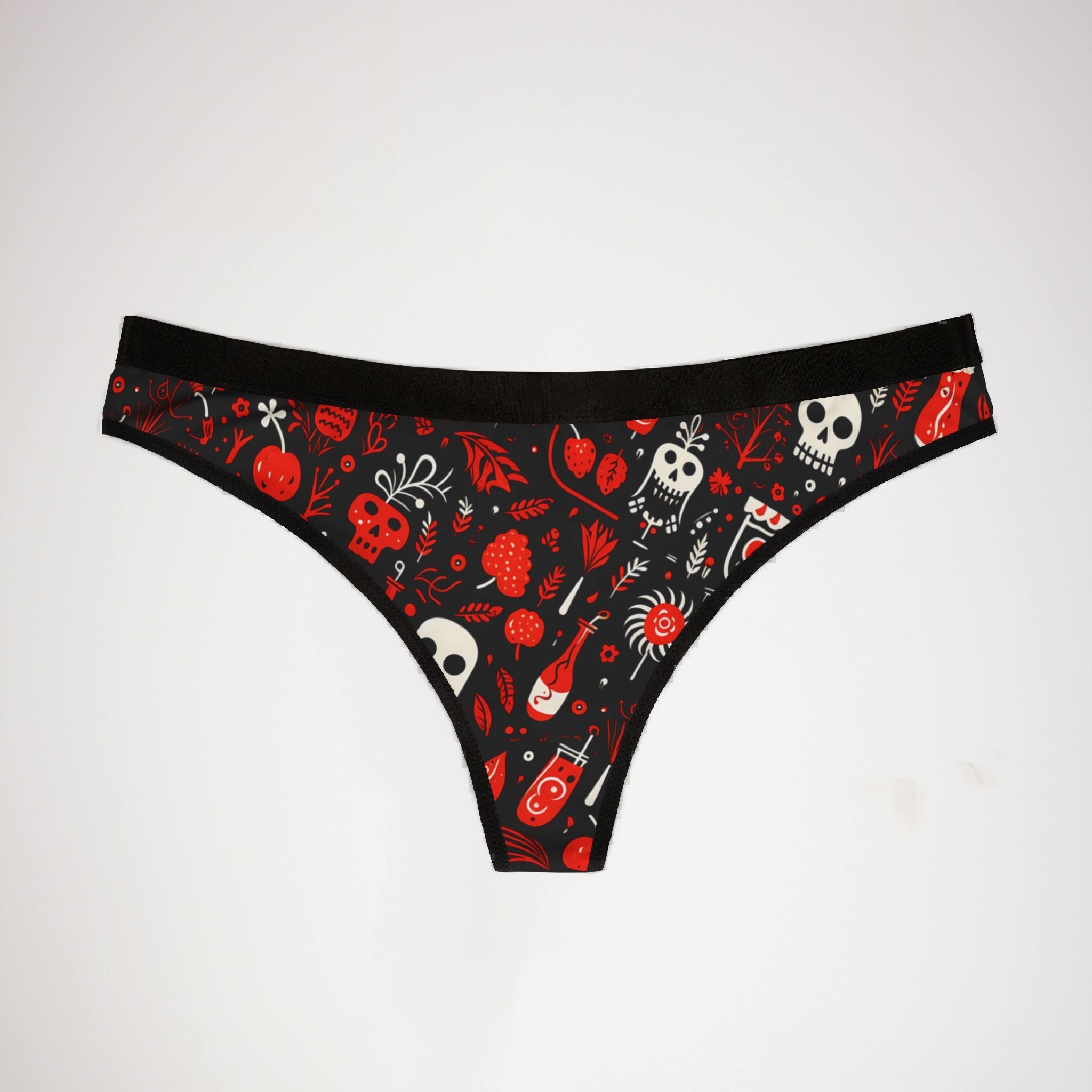 Women's thongs halloween crazy