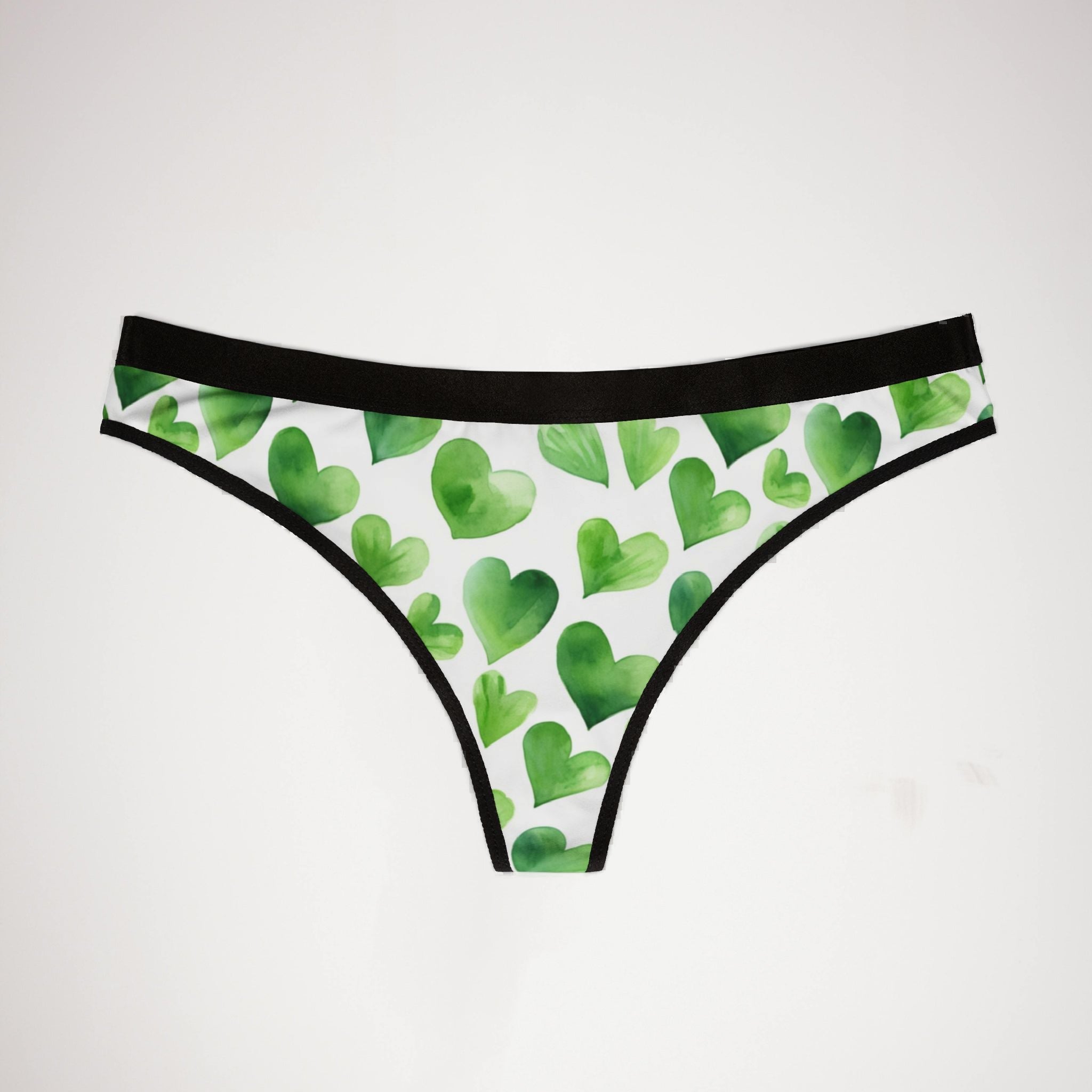 Women's thongs valentines day heart extra
