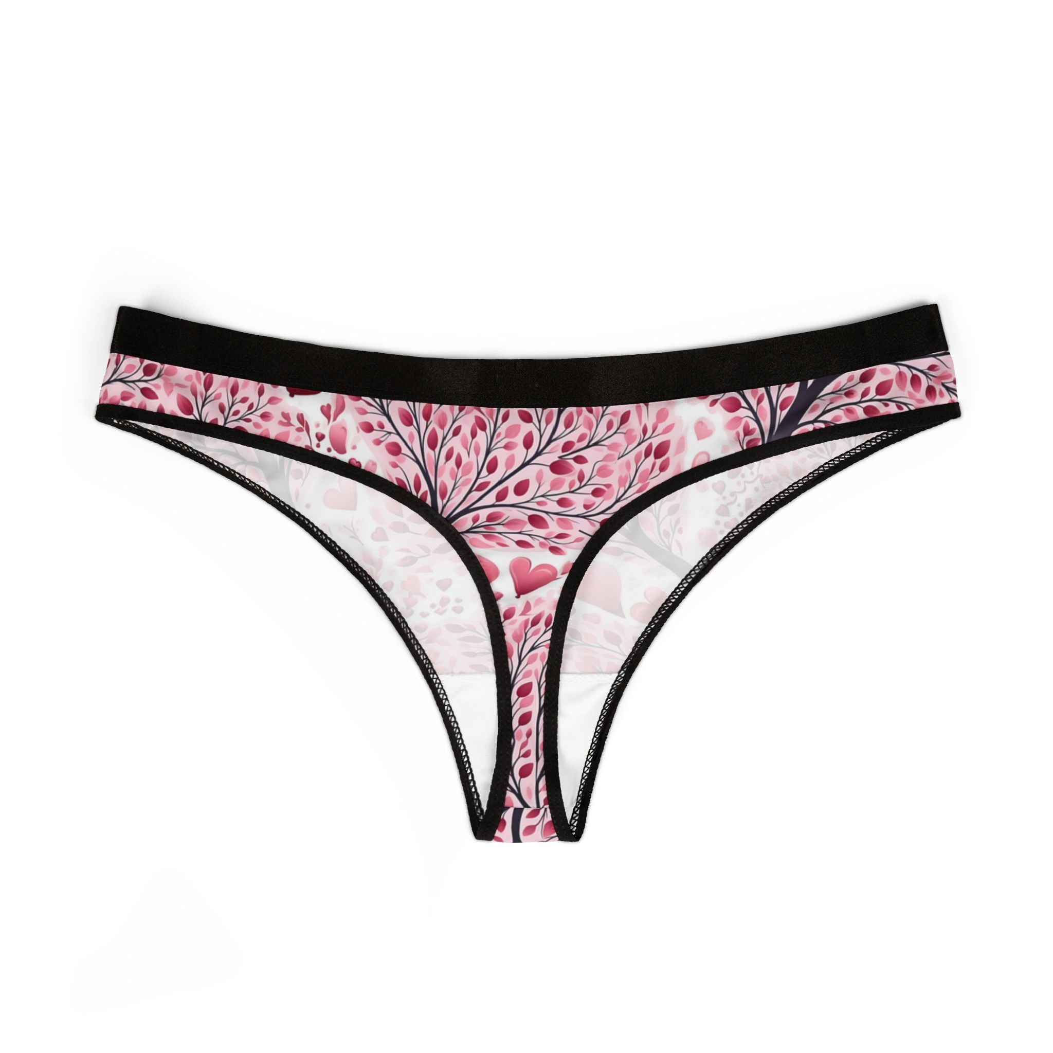 Women's thongs pink valentine