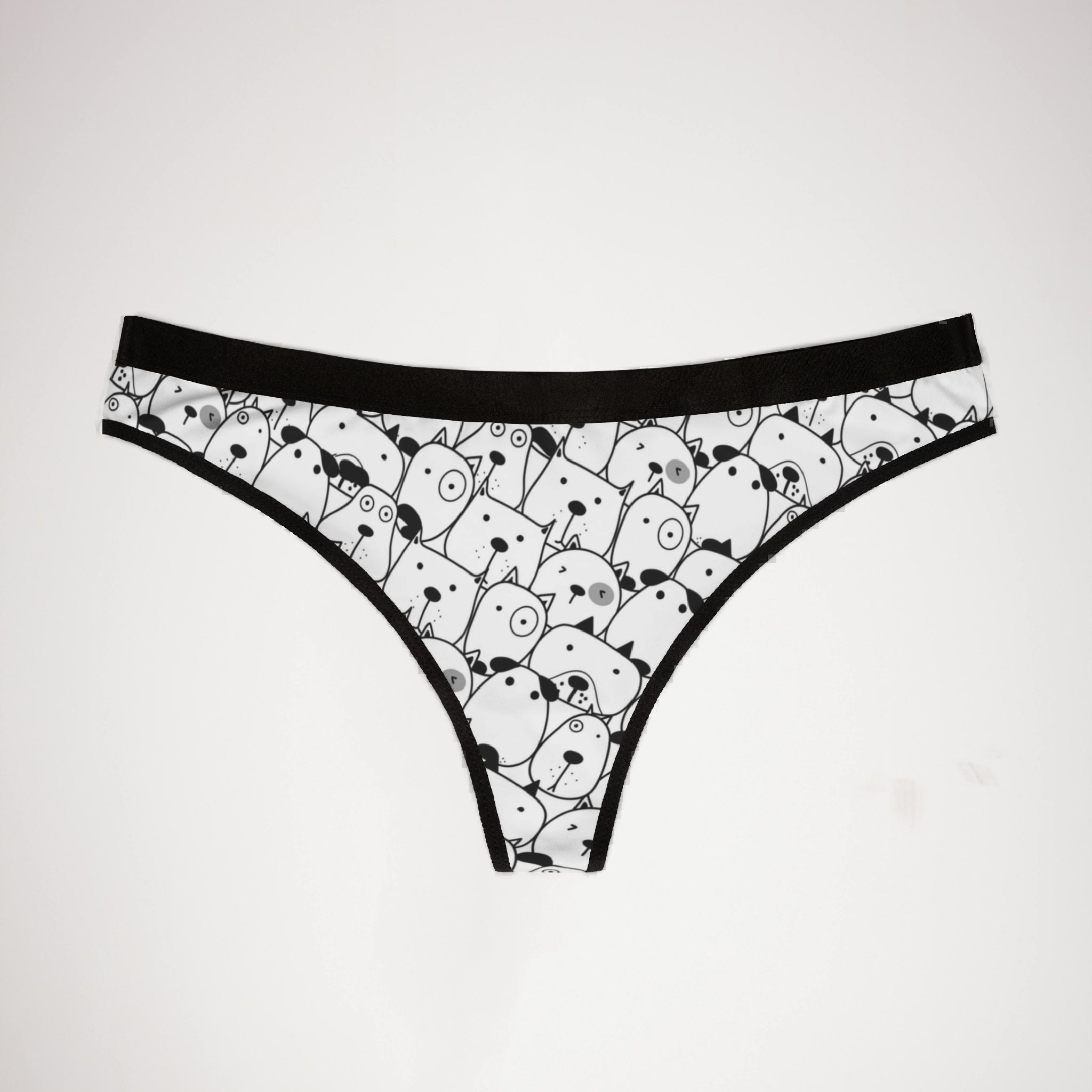 Women's thongs cute dog