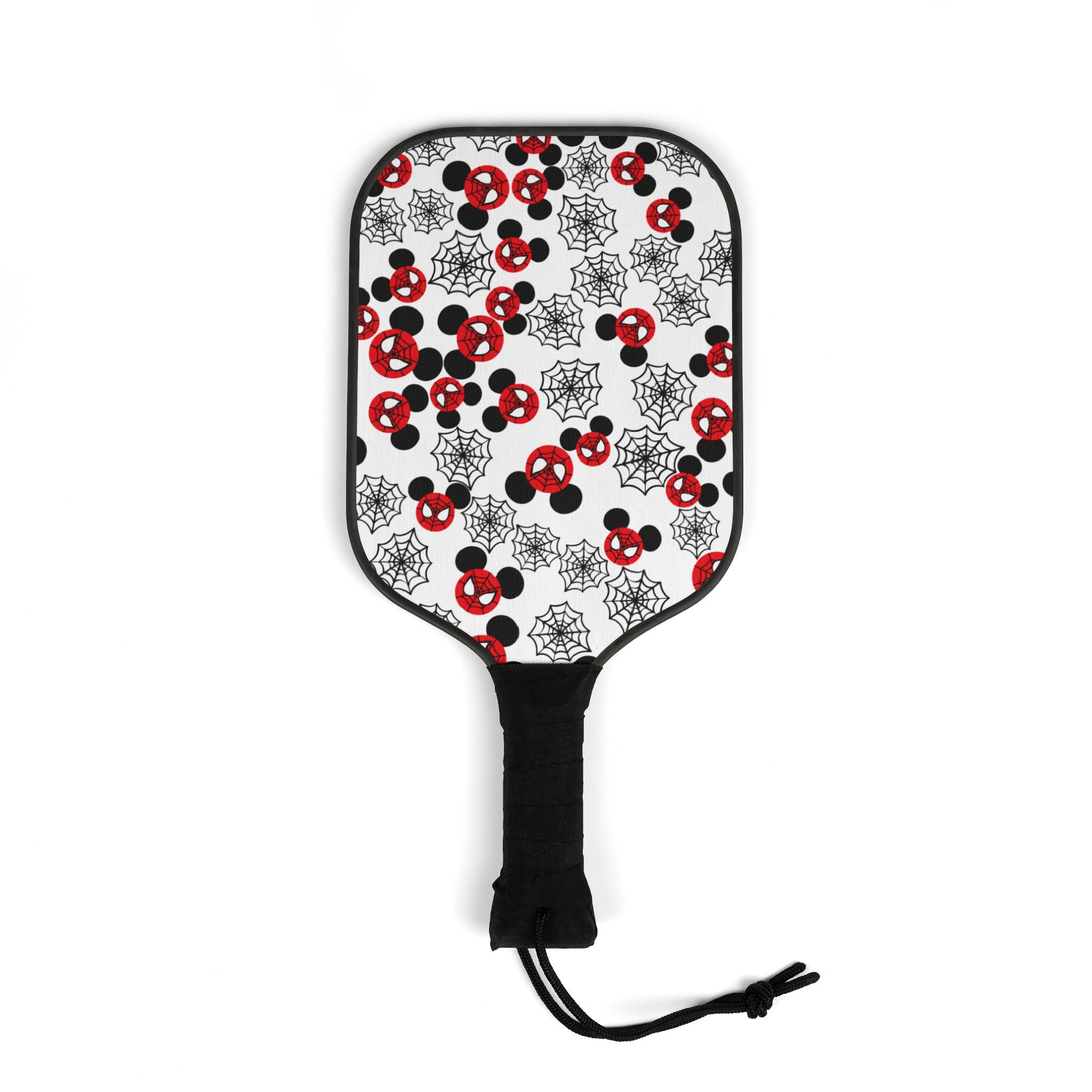 Pickleball kit (2 paddles + 2 balls + transparent bag) spider mickey web white