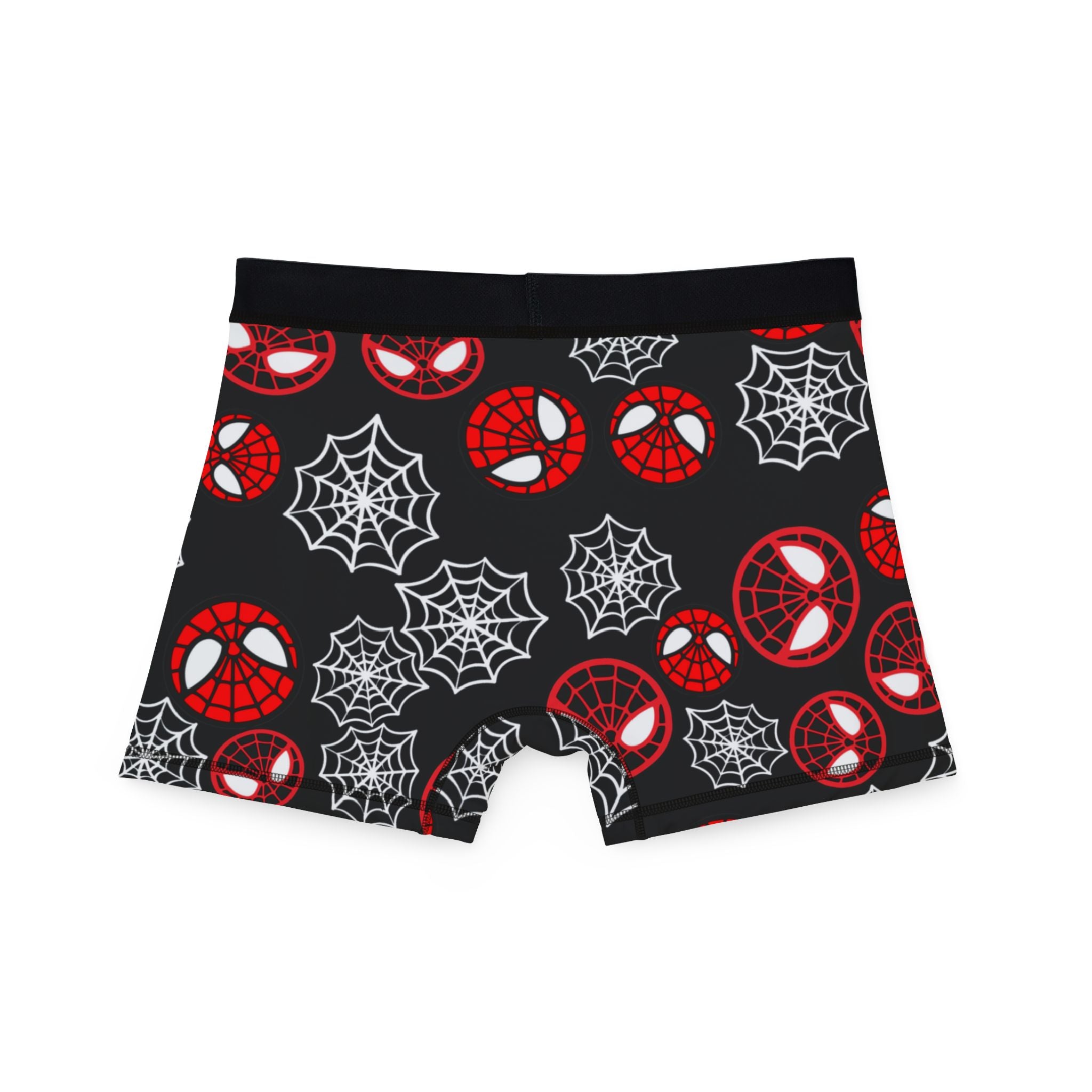 Men's boxers spider circle web black