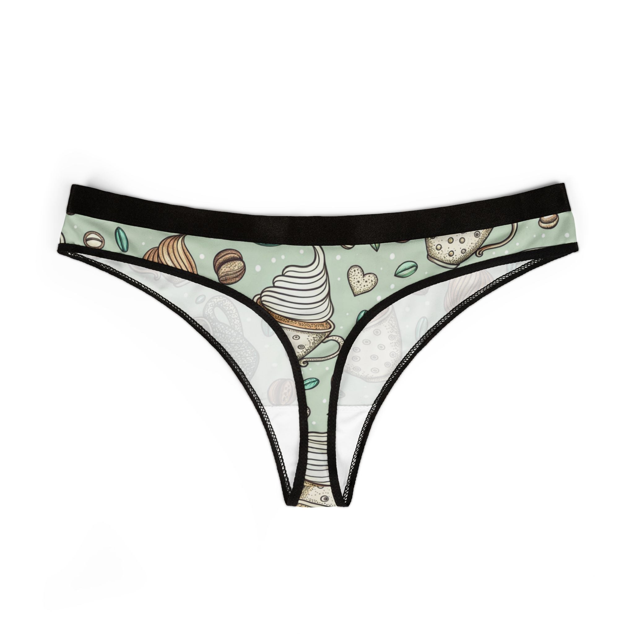 Women's thongs coffee two