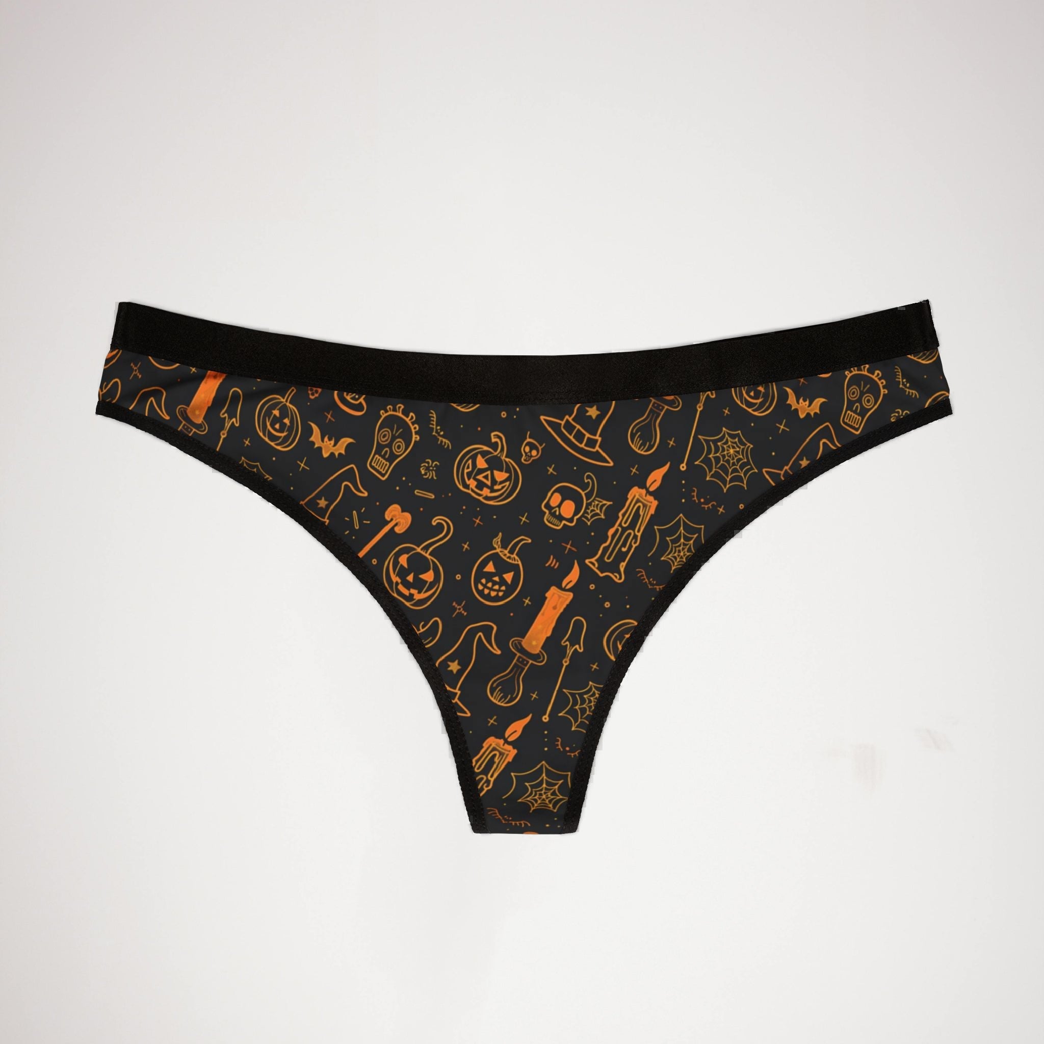 Women's thongs halloween doodle
