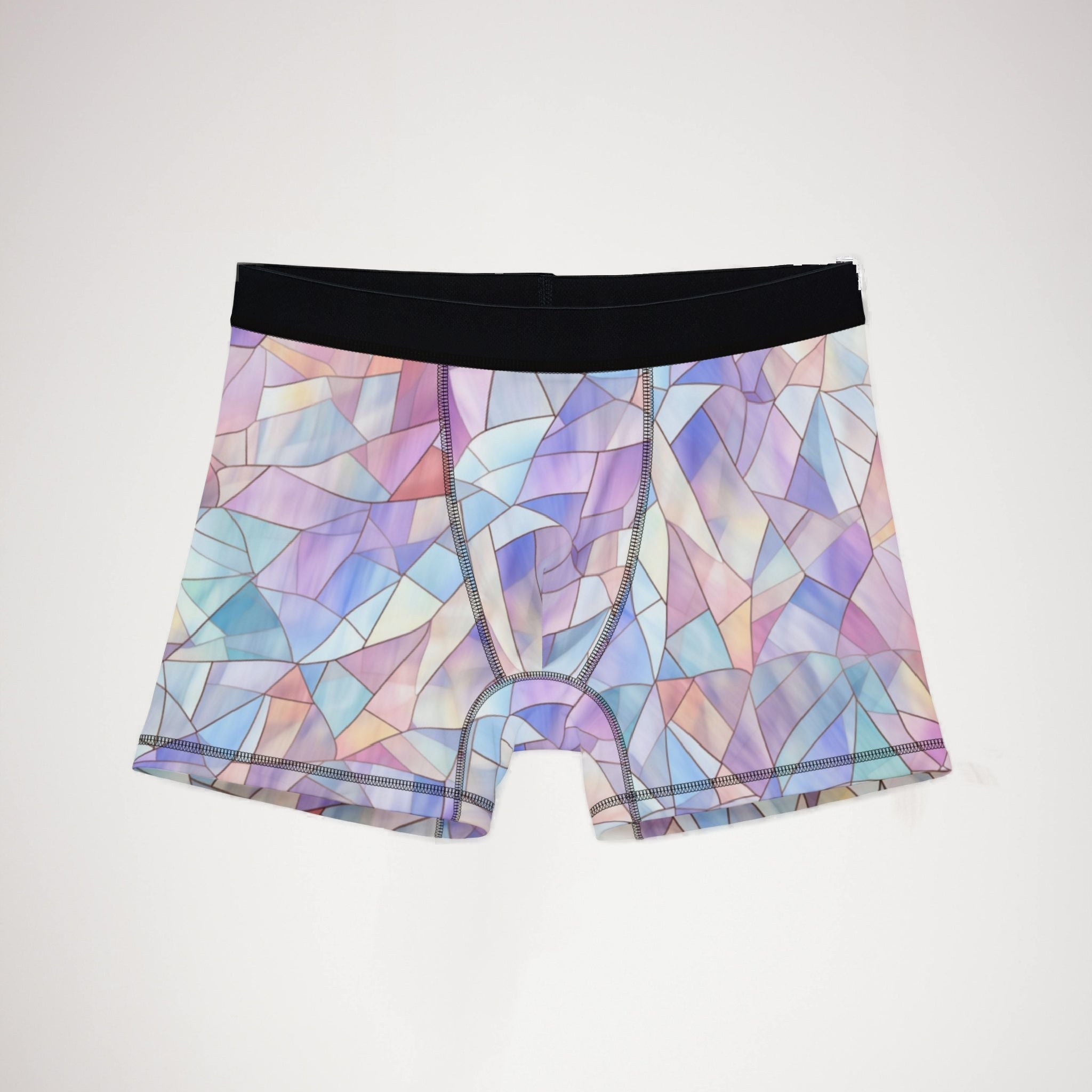 Men's boxers pastel stained glass