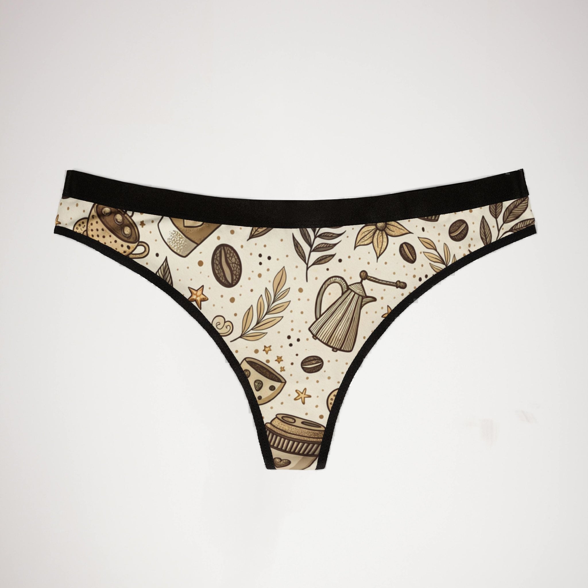 Women's thongs coffee one