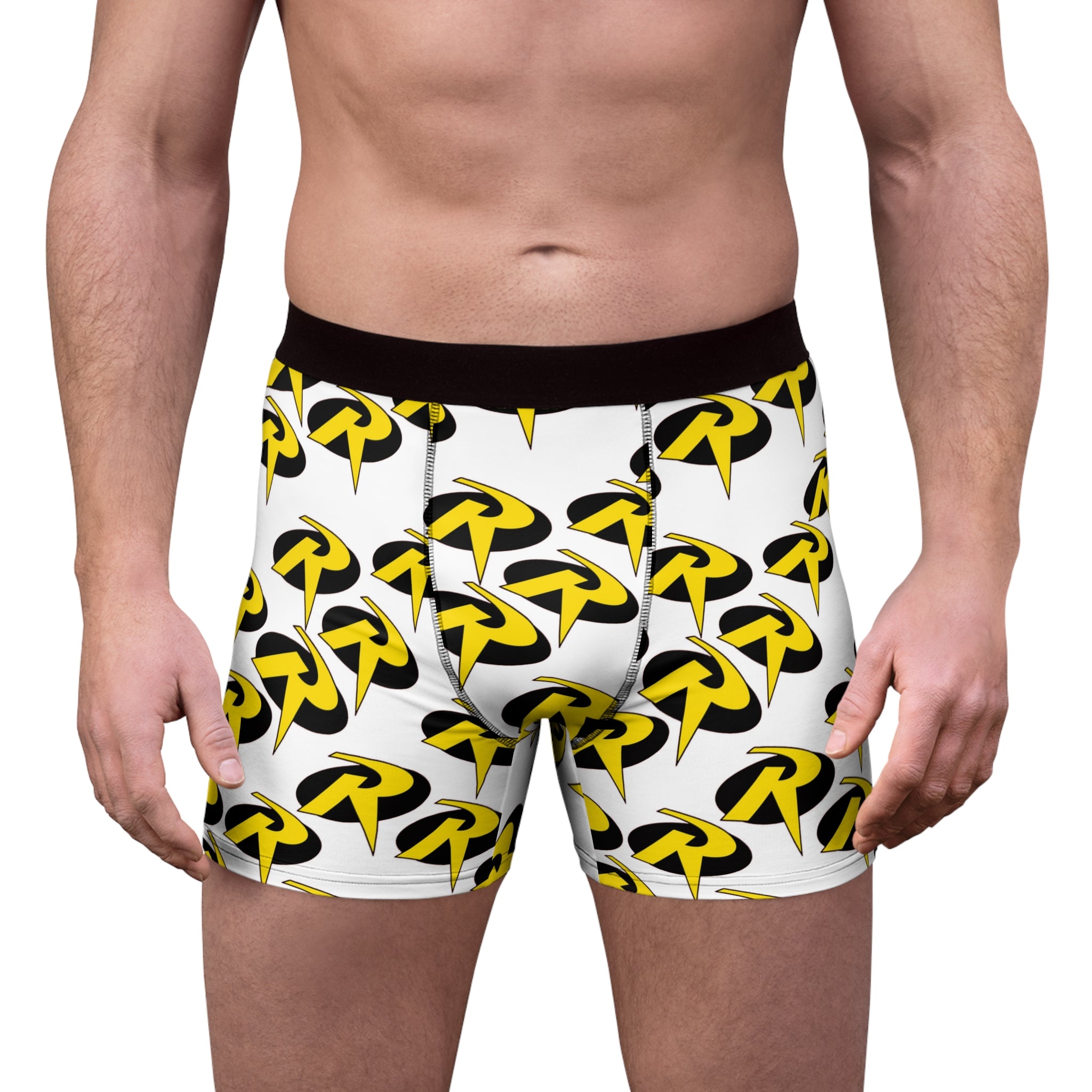 Men's boxer briefs robin symbol white