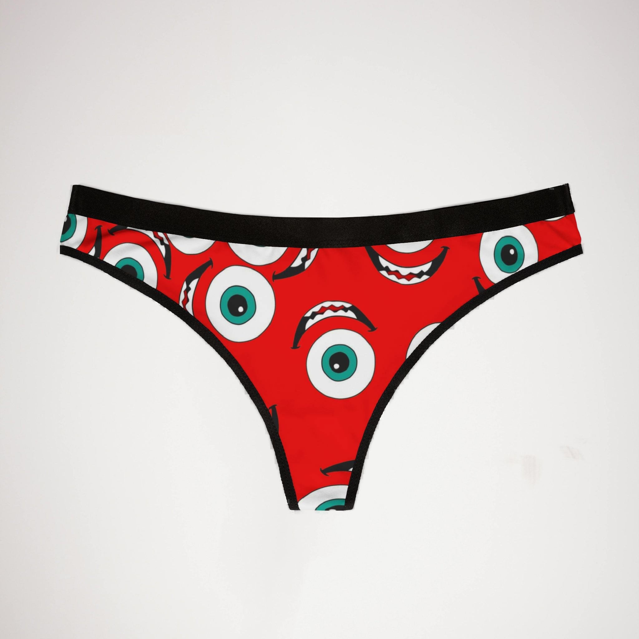 Women's thongs Mike wazowski red