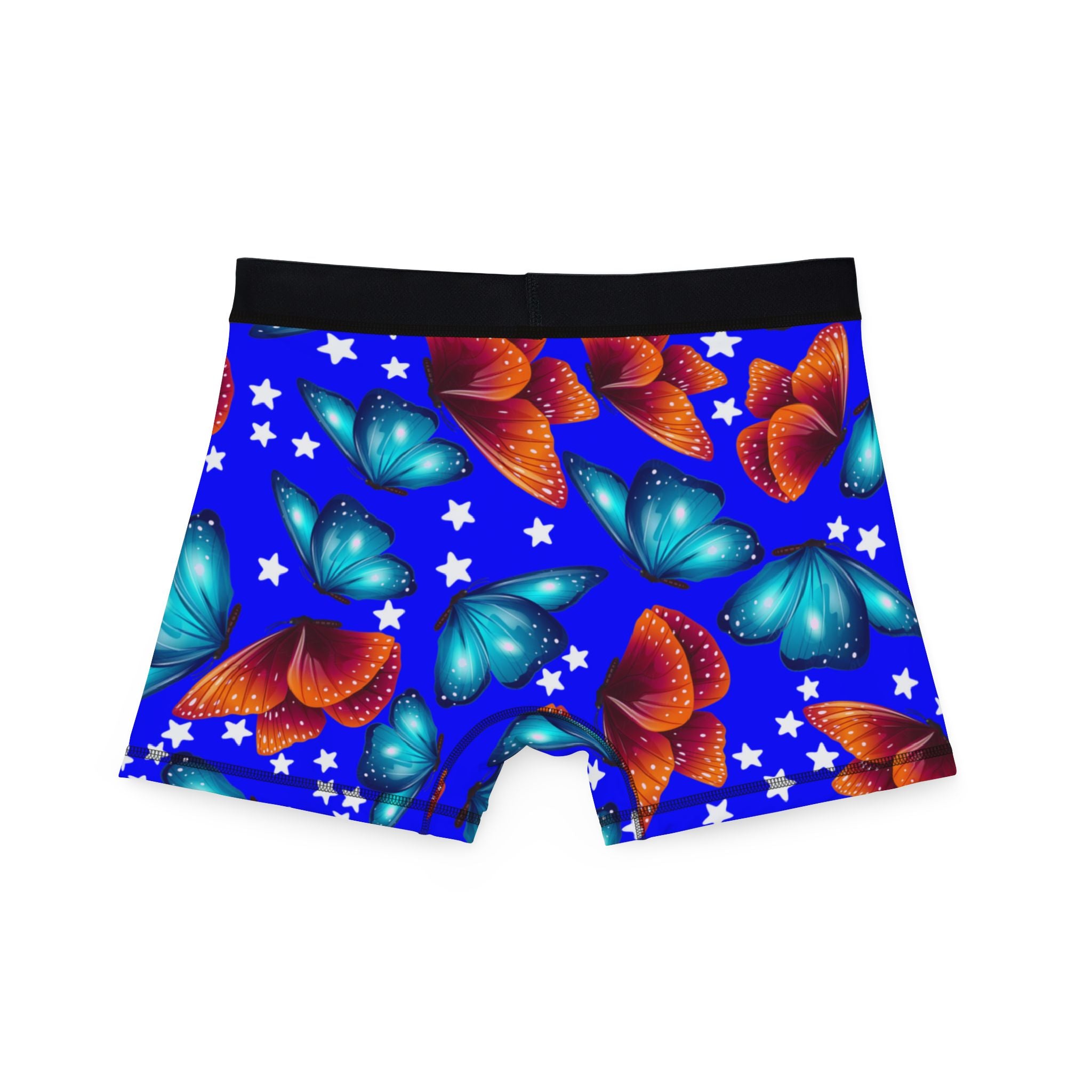 Men's boxers butterflies stars blue