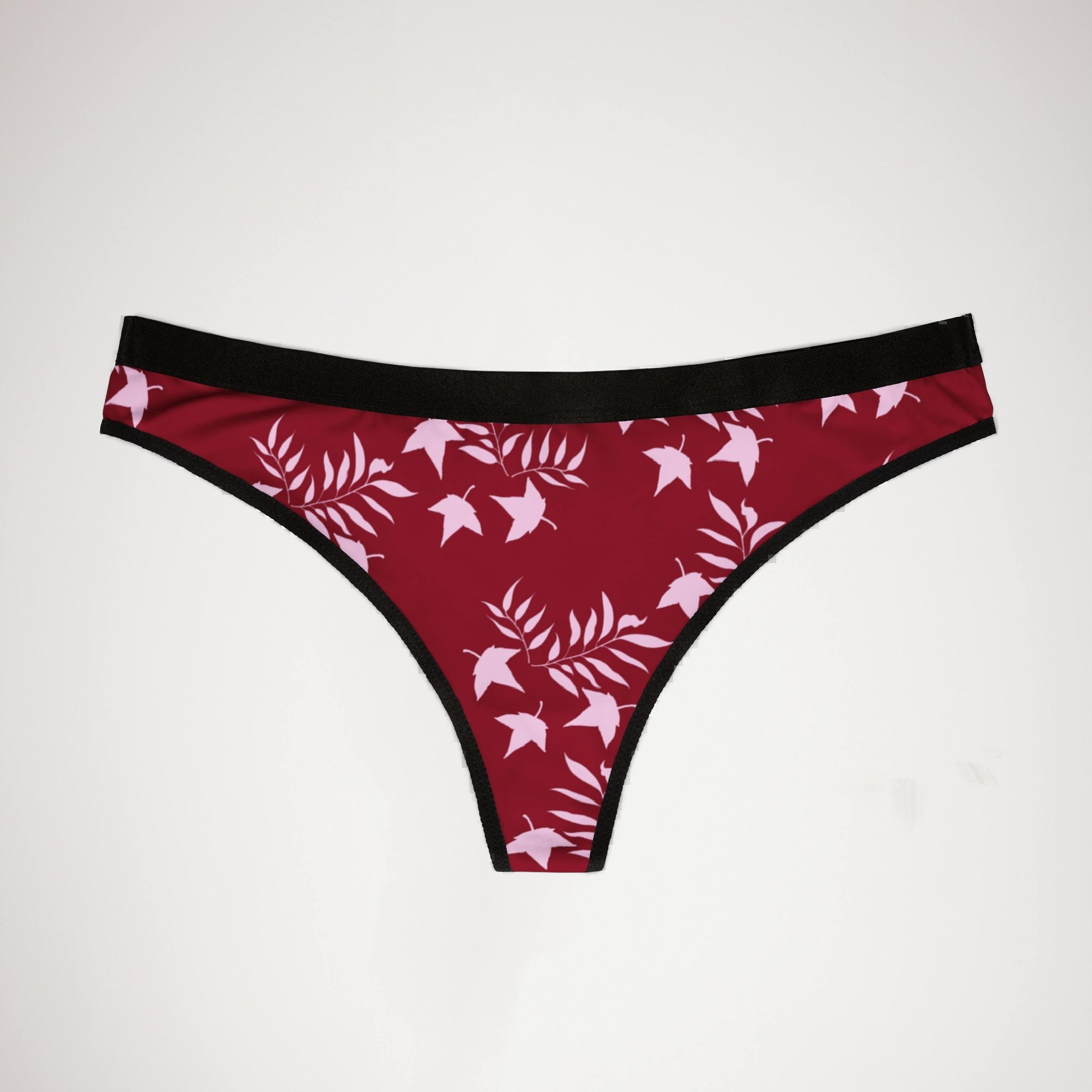 Women's thongs autumn leaves