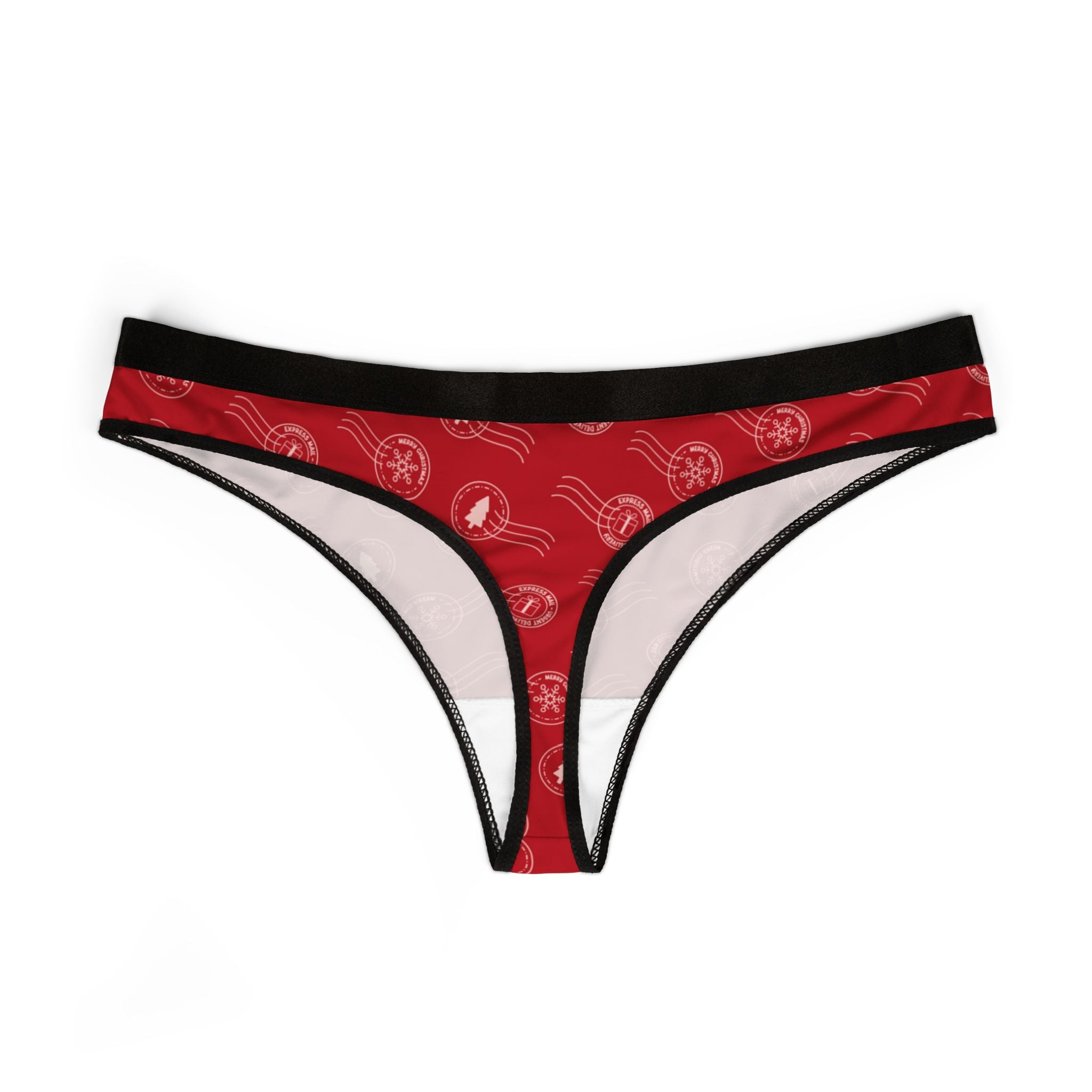Women's thongs letters to santa christmas