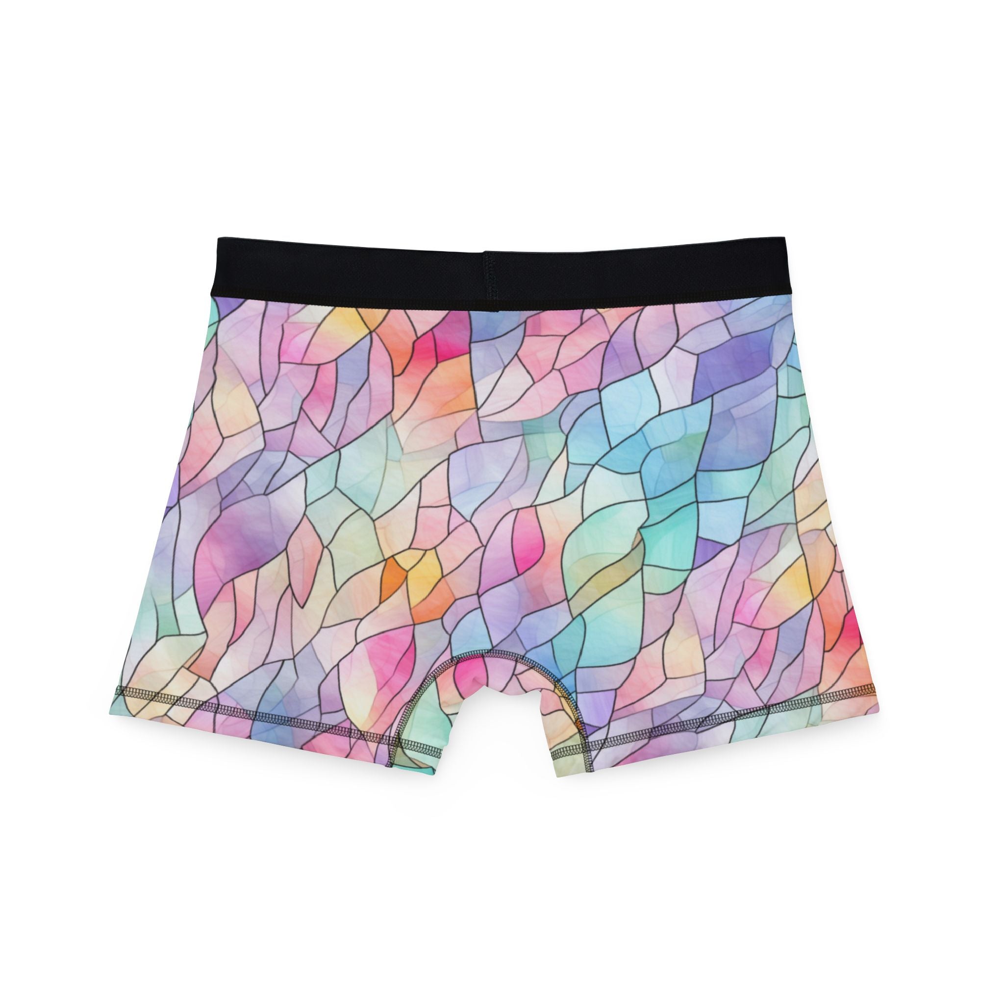 Men's boxers pastel stained glass