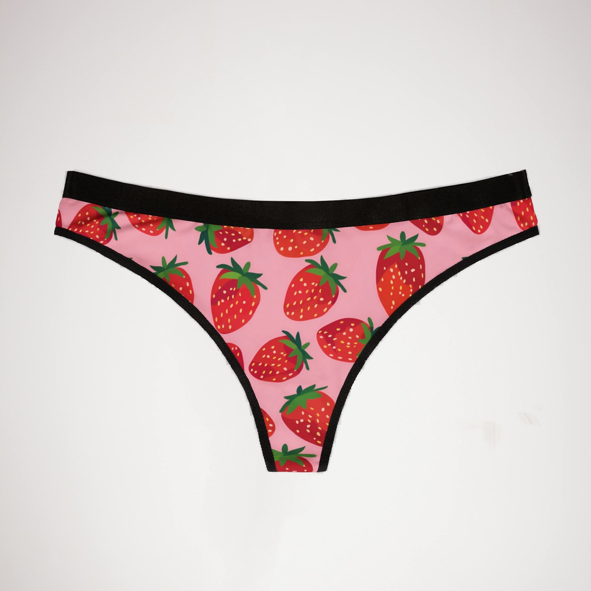 Women's thongs strawberry fruit