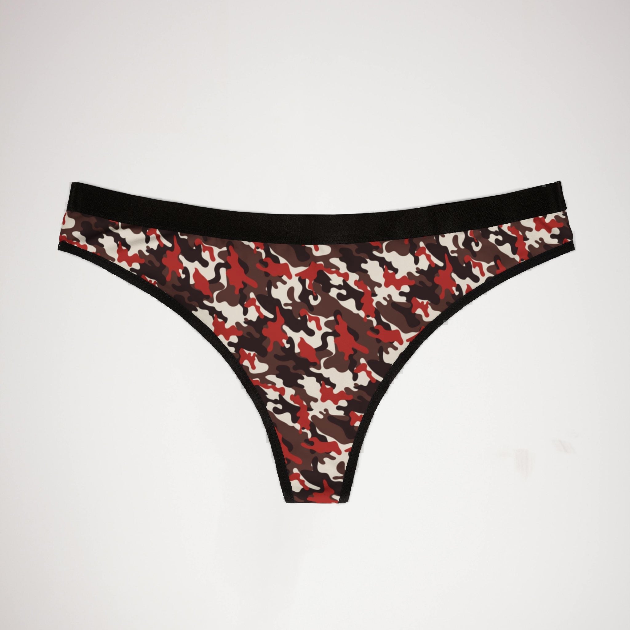 Women's thongs colorful camouflage