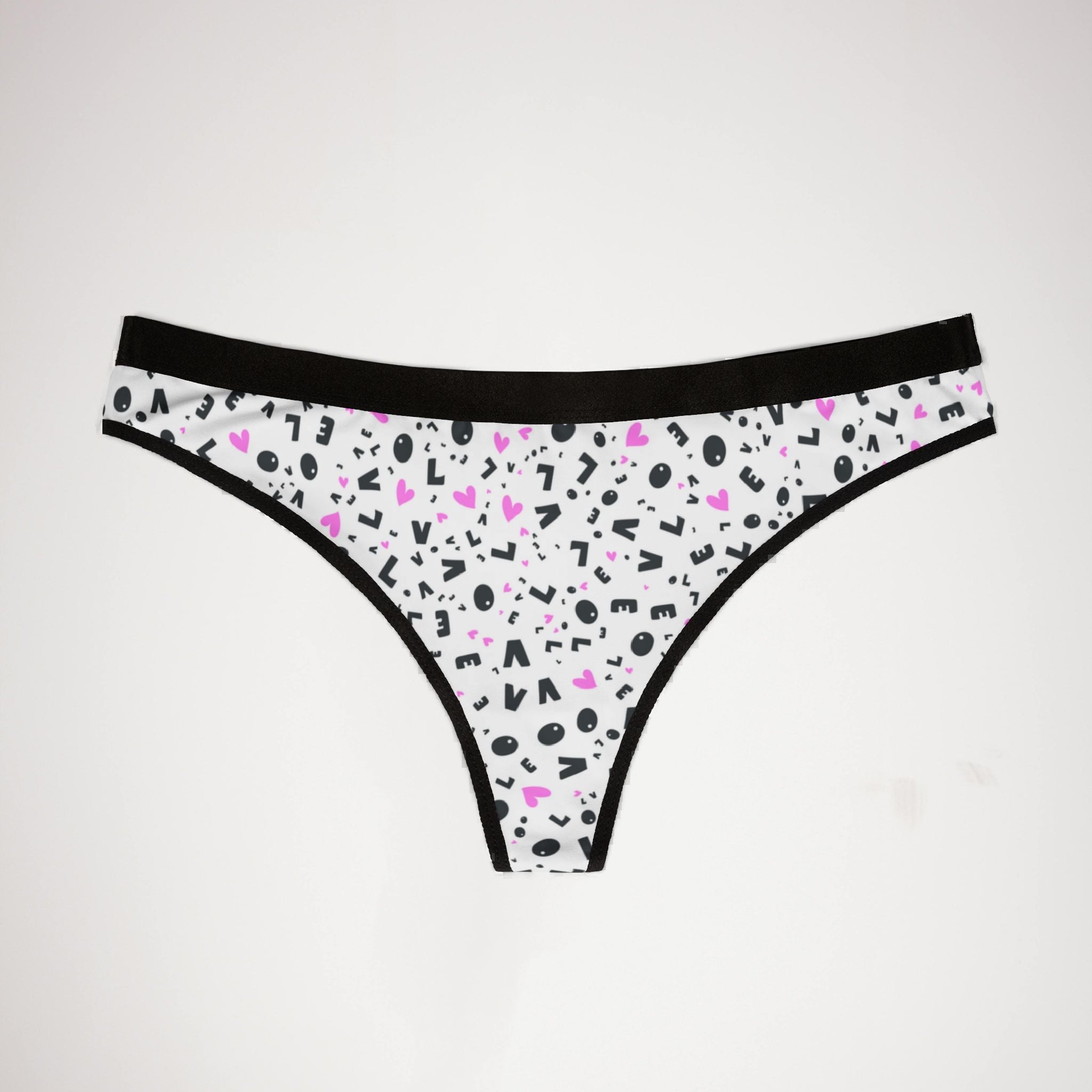 Women's thongs happy valentine's day