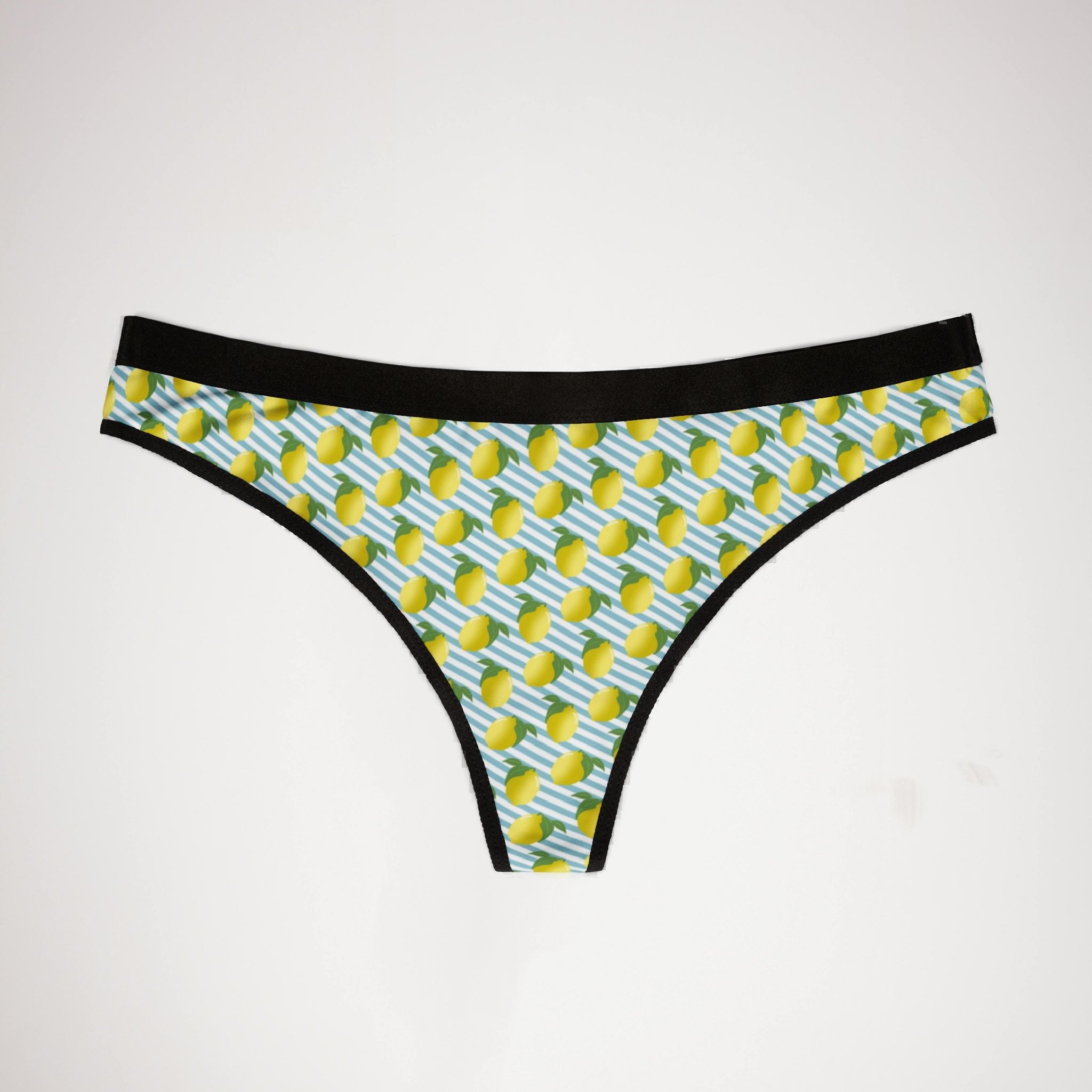 Women's thongs lemon fruit
