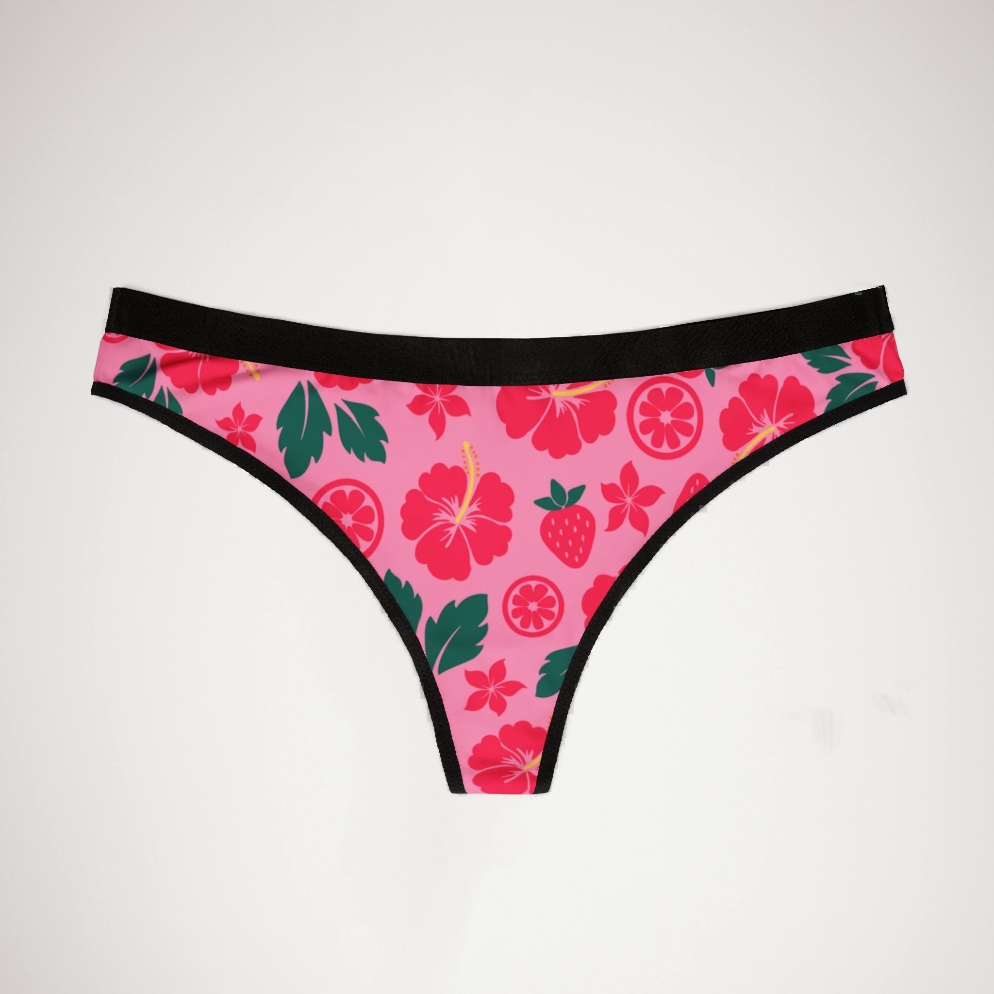 Women's thongs tropical island garden
