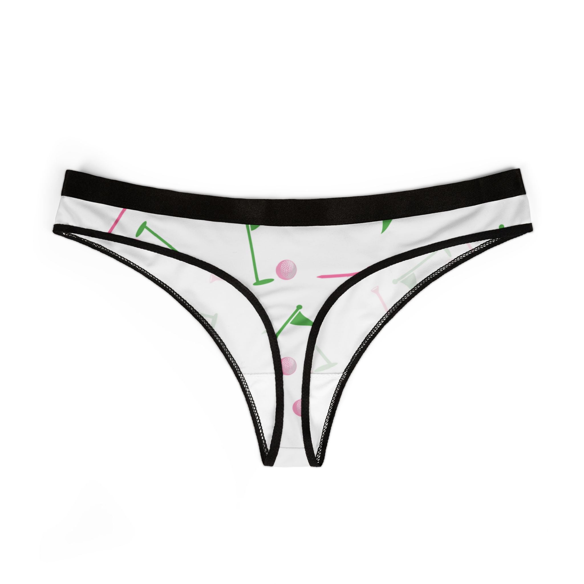 Women's thongs pink golf