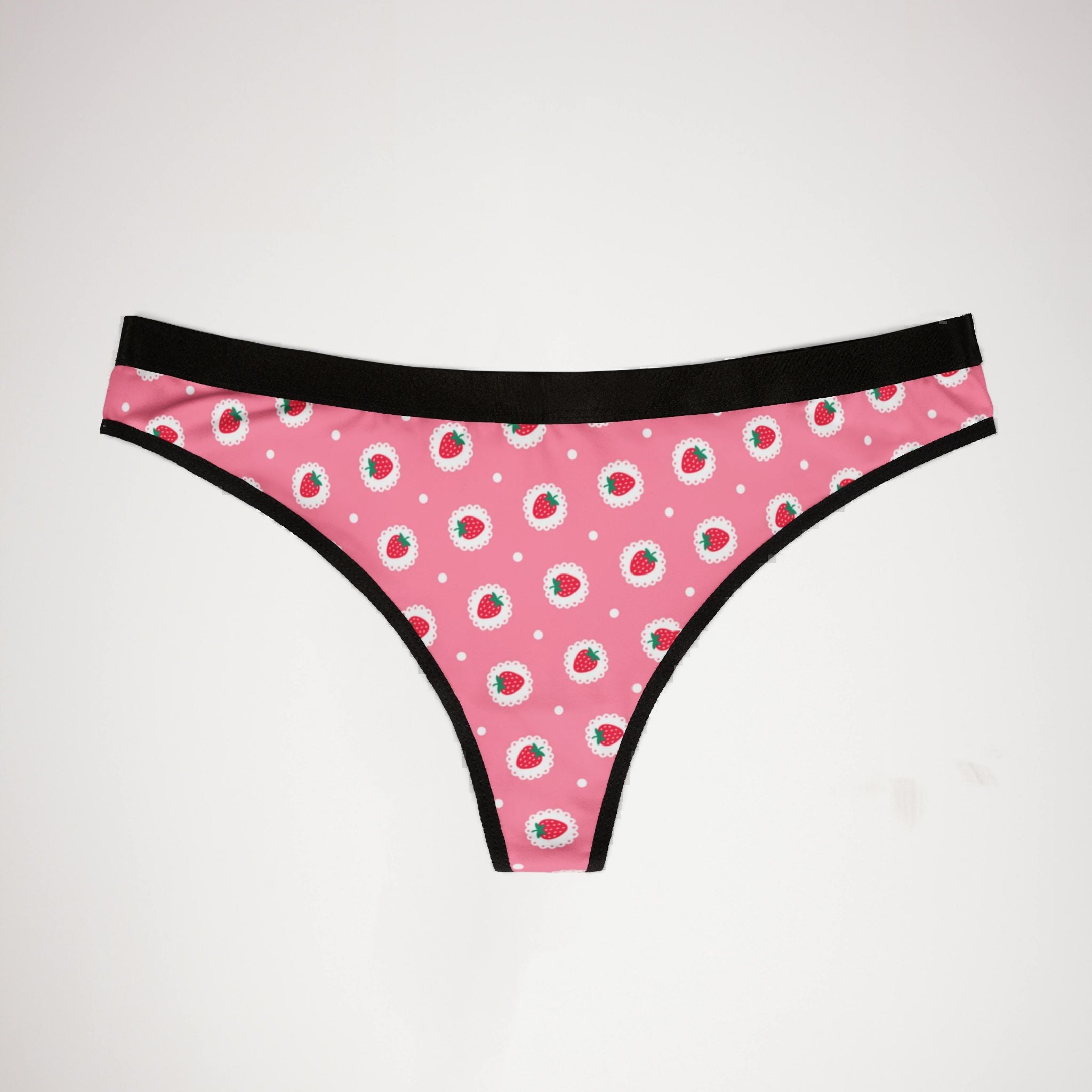 Women's thongs strawberry hot daisy