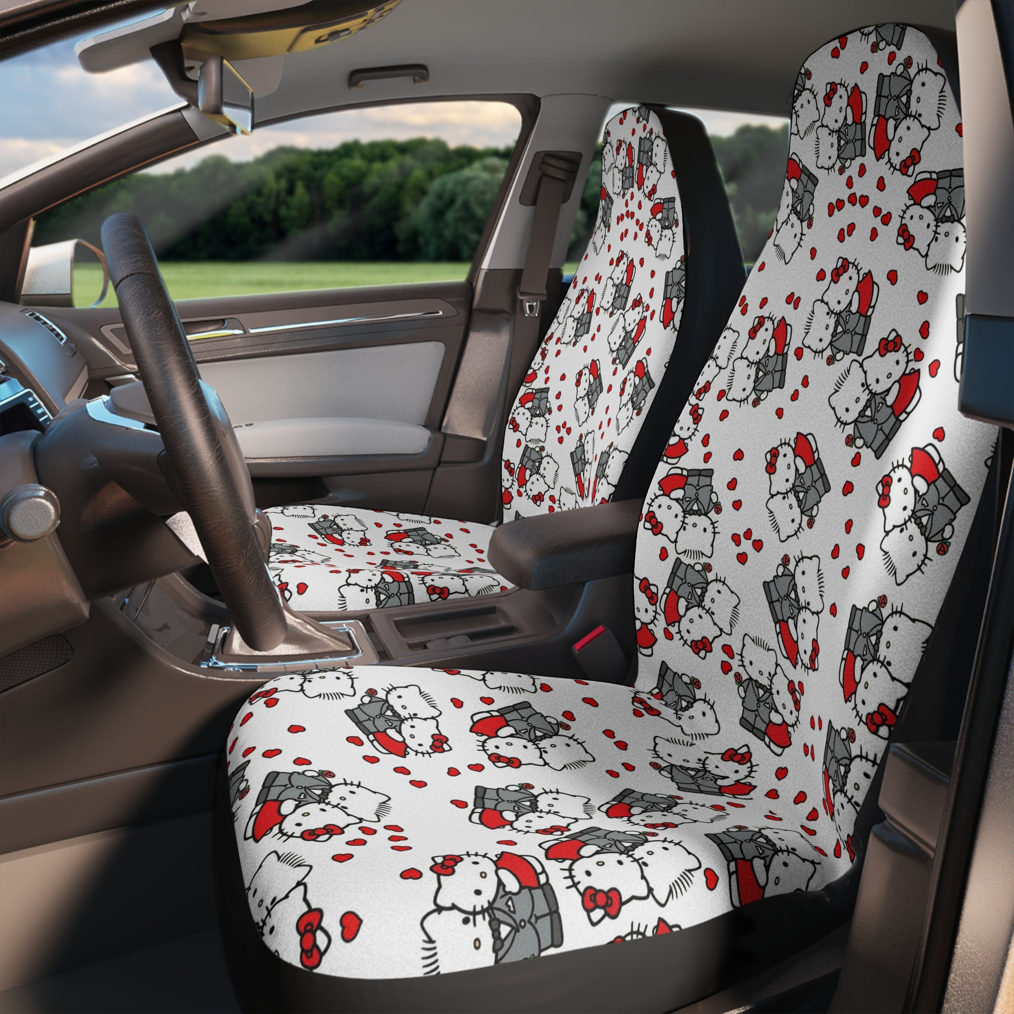 Auto Car Chair Seat Covers kitty wedding anniversary